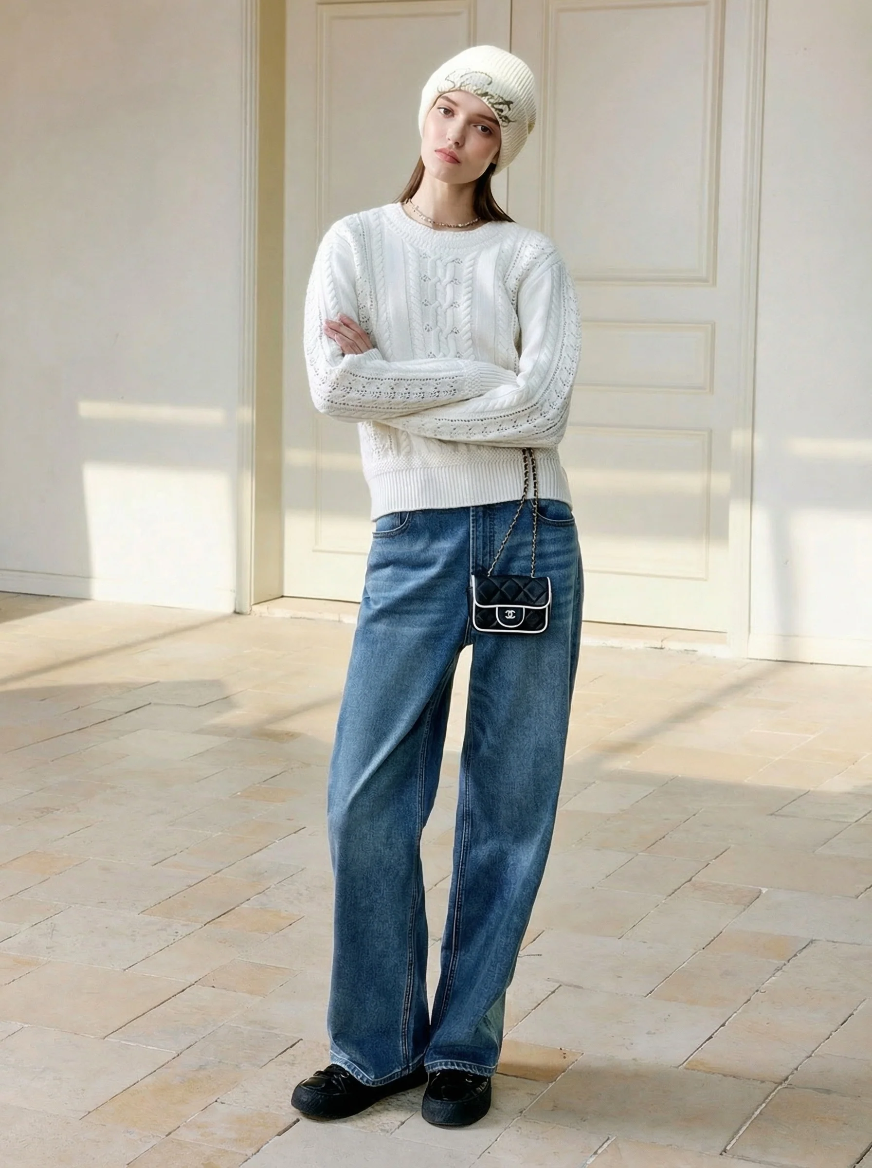 Cable Lace Sweater - Image 3