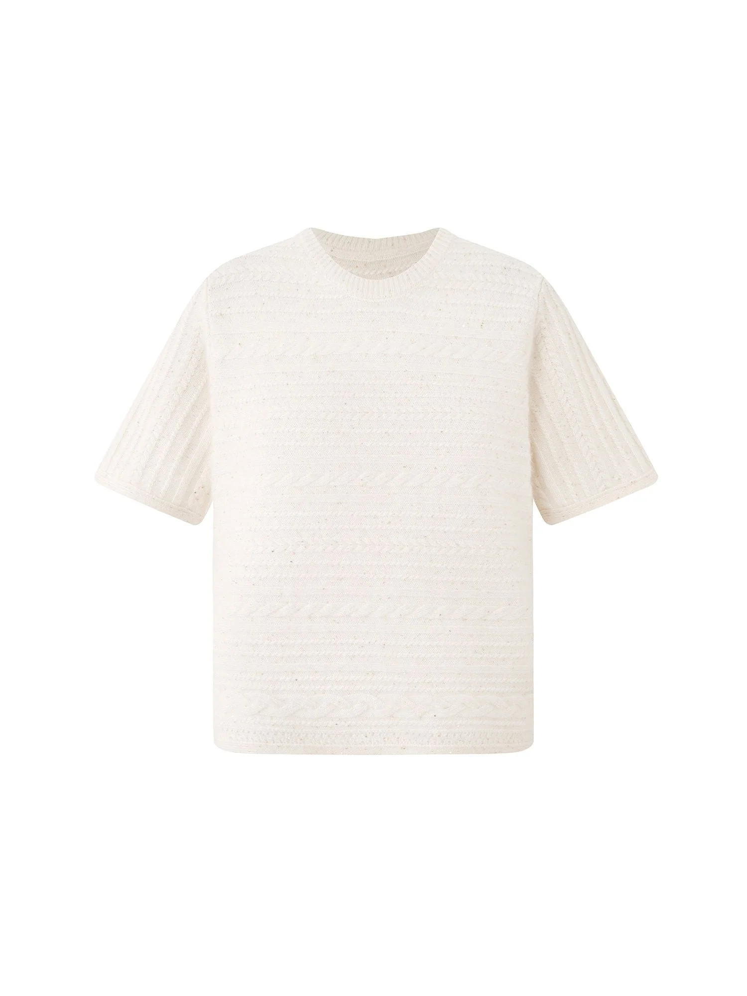 Cable Stripe Knit Tee - Image 2
