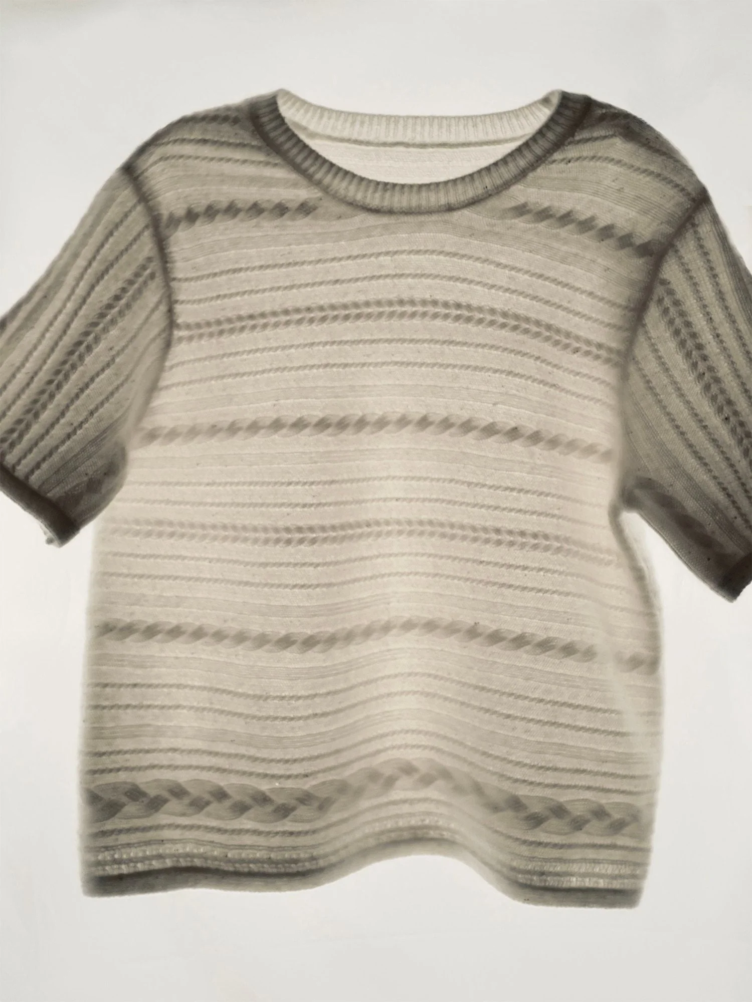 Cable Stripe Knit Tee - Image 3