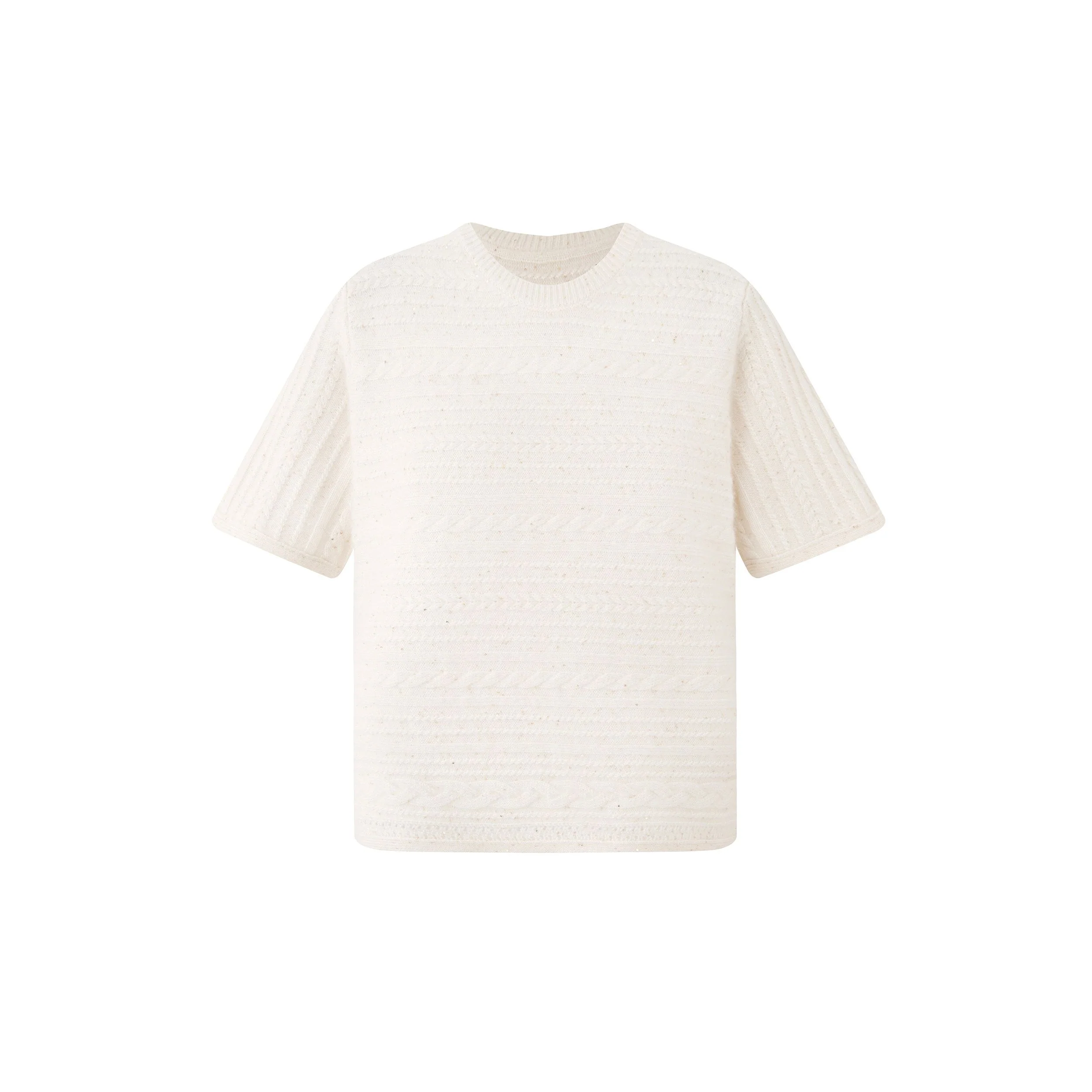 Cable Stripe Knit Tee - Image 4