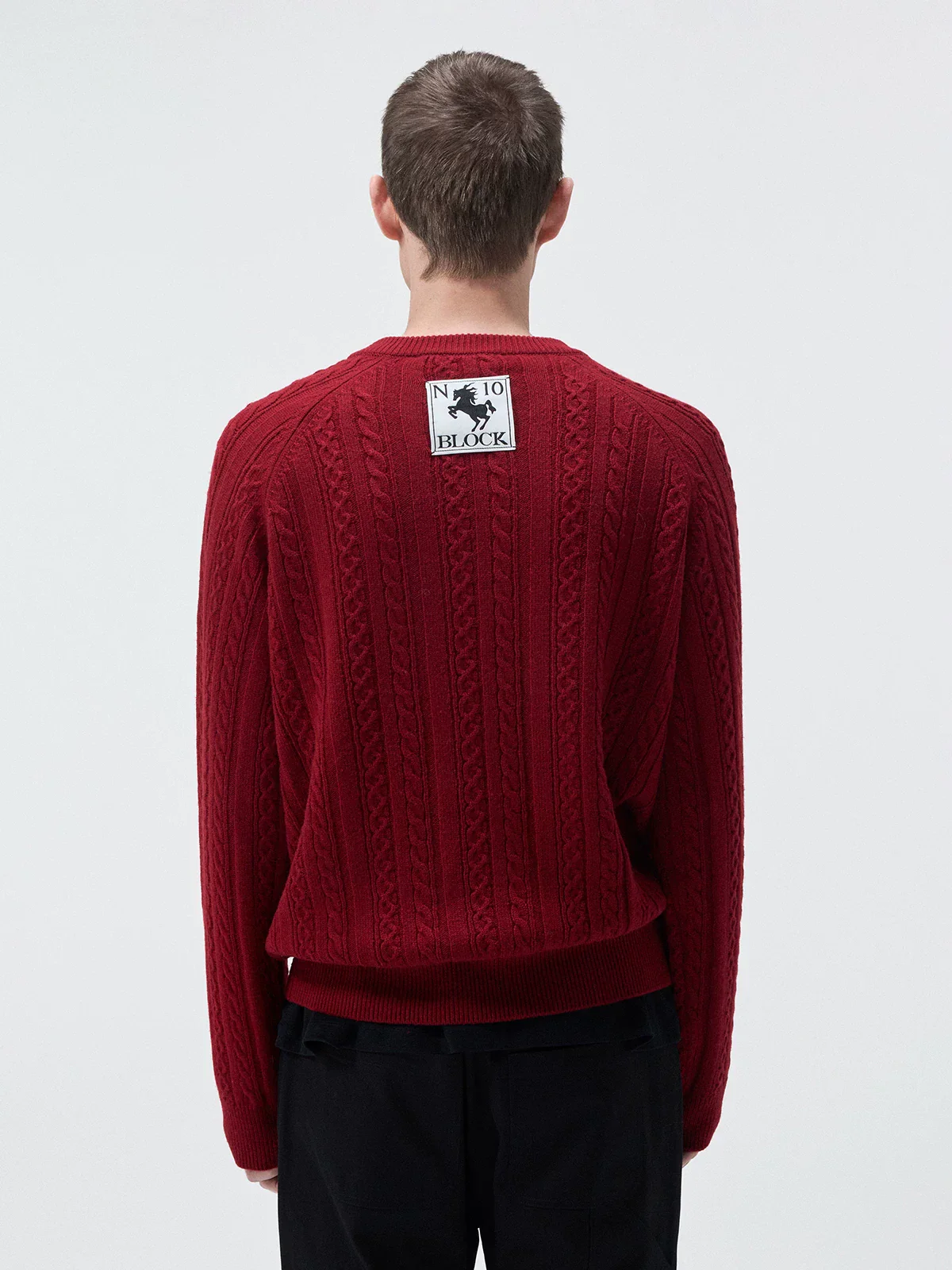 Cable V-Neck Sweater - Image 2