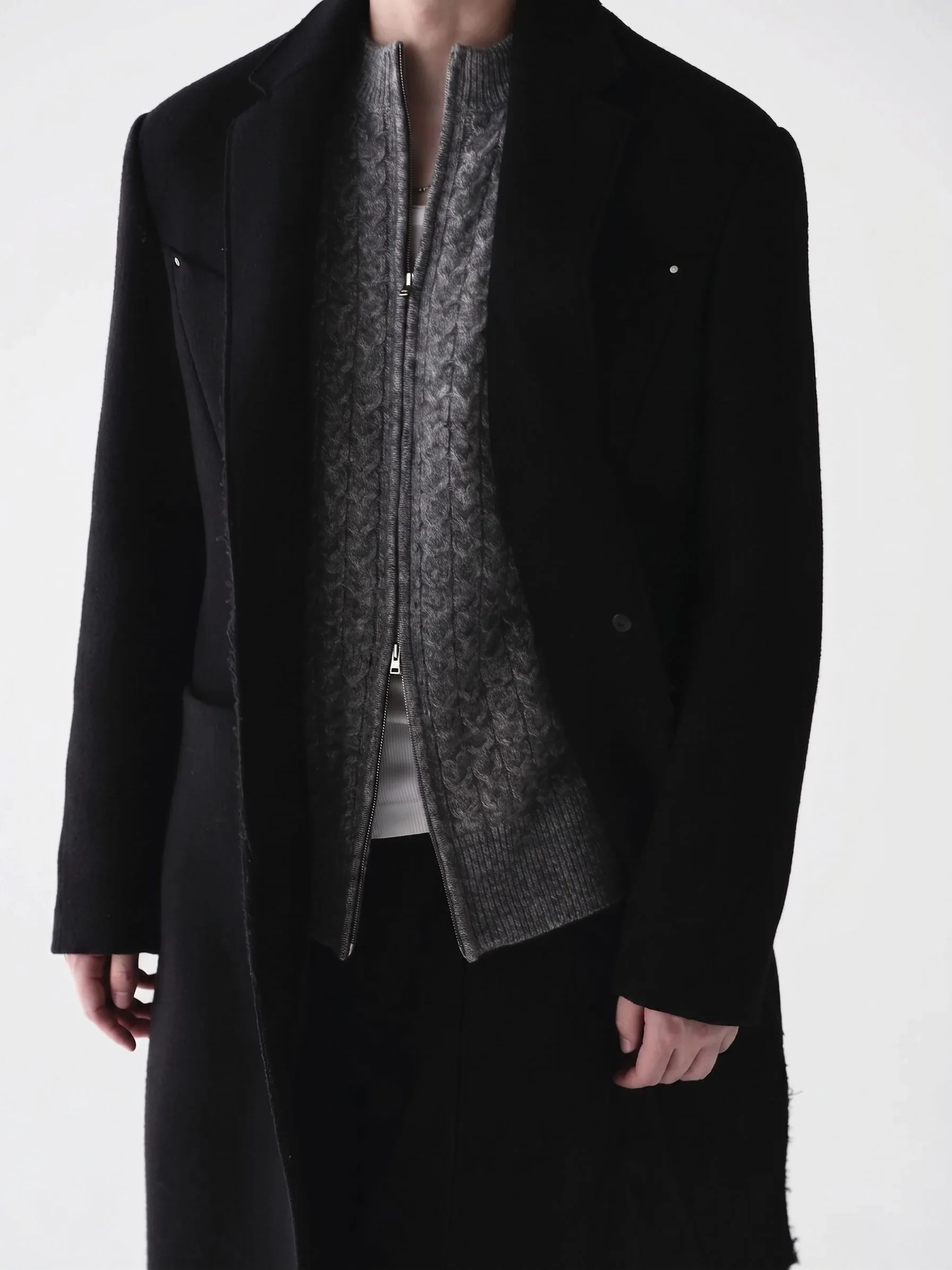 Cable Zip Cardigan - Image 3