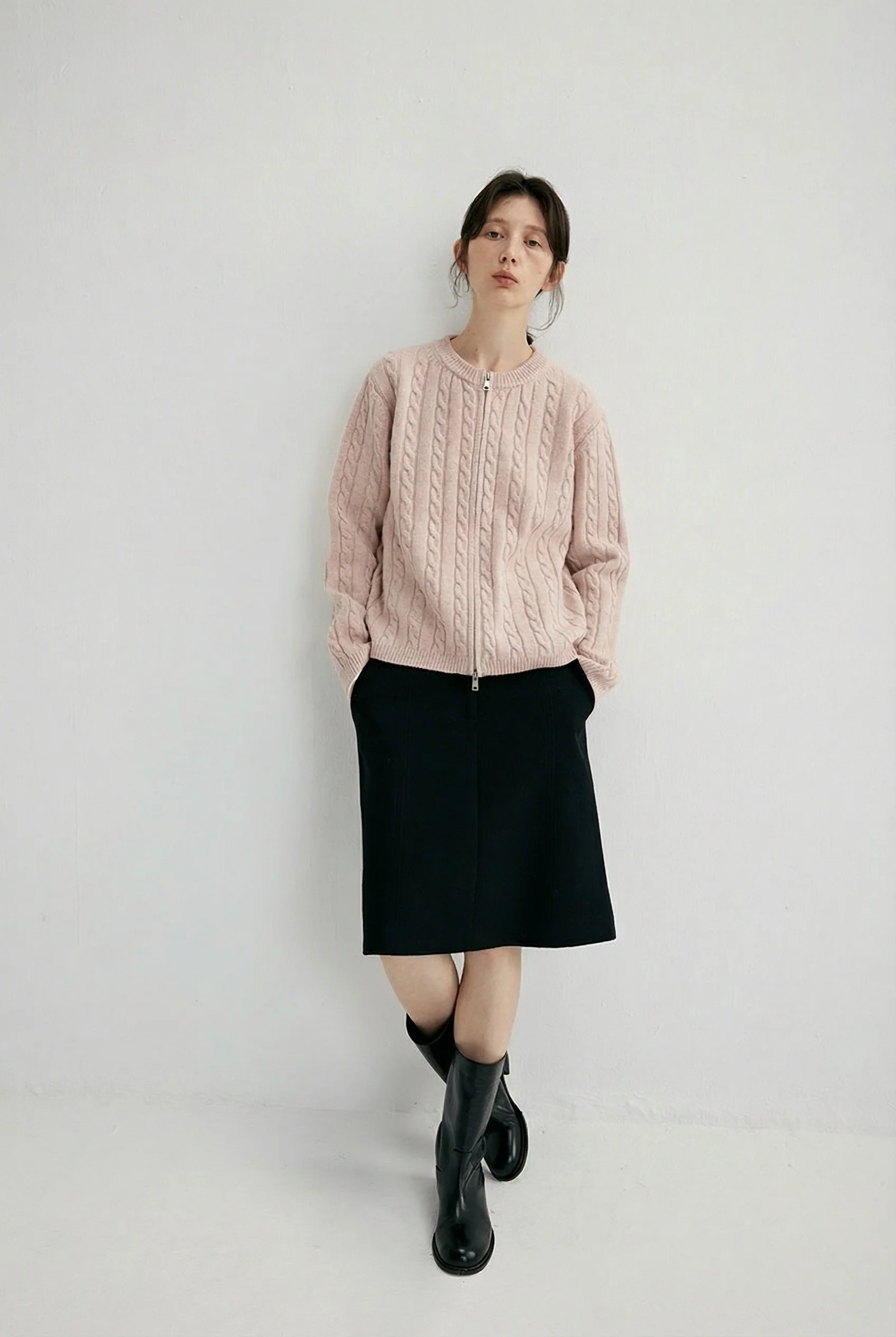 Cable Zip Sweater - Image 3