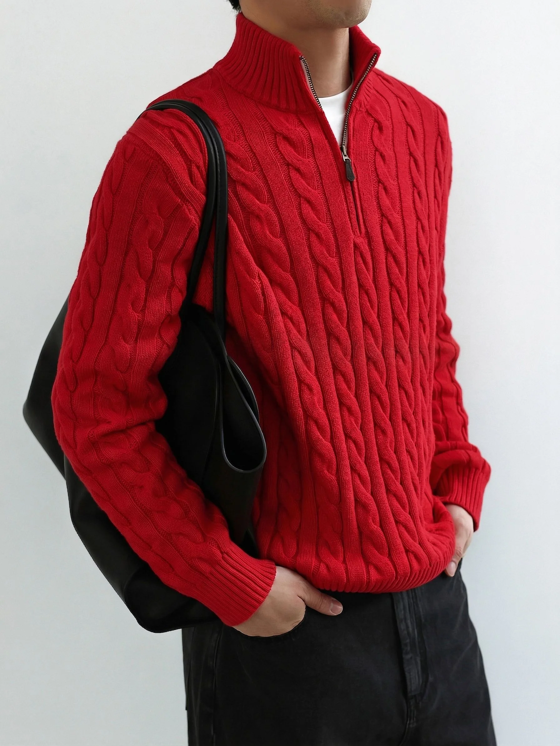 Cable Zip Sweater - Image 2