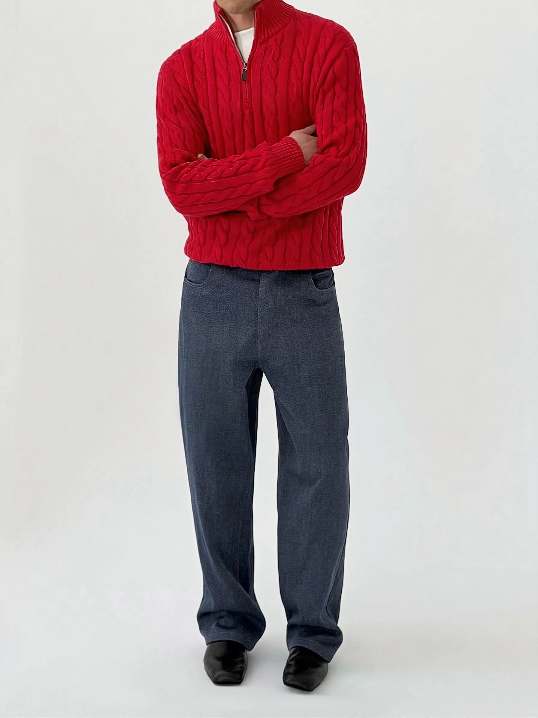 Cable Zip Sweater - Image 3