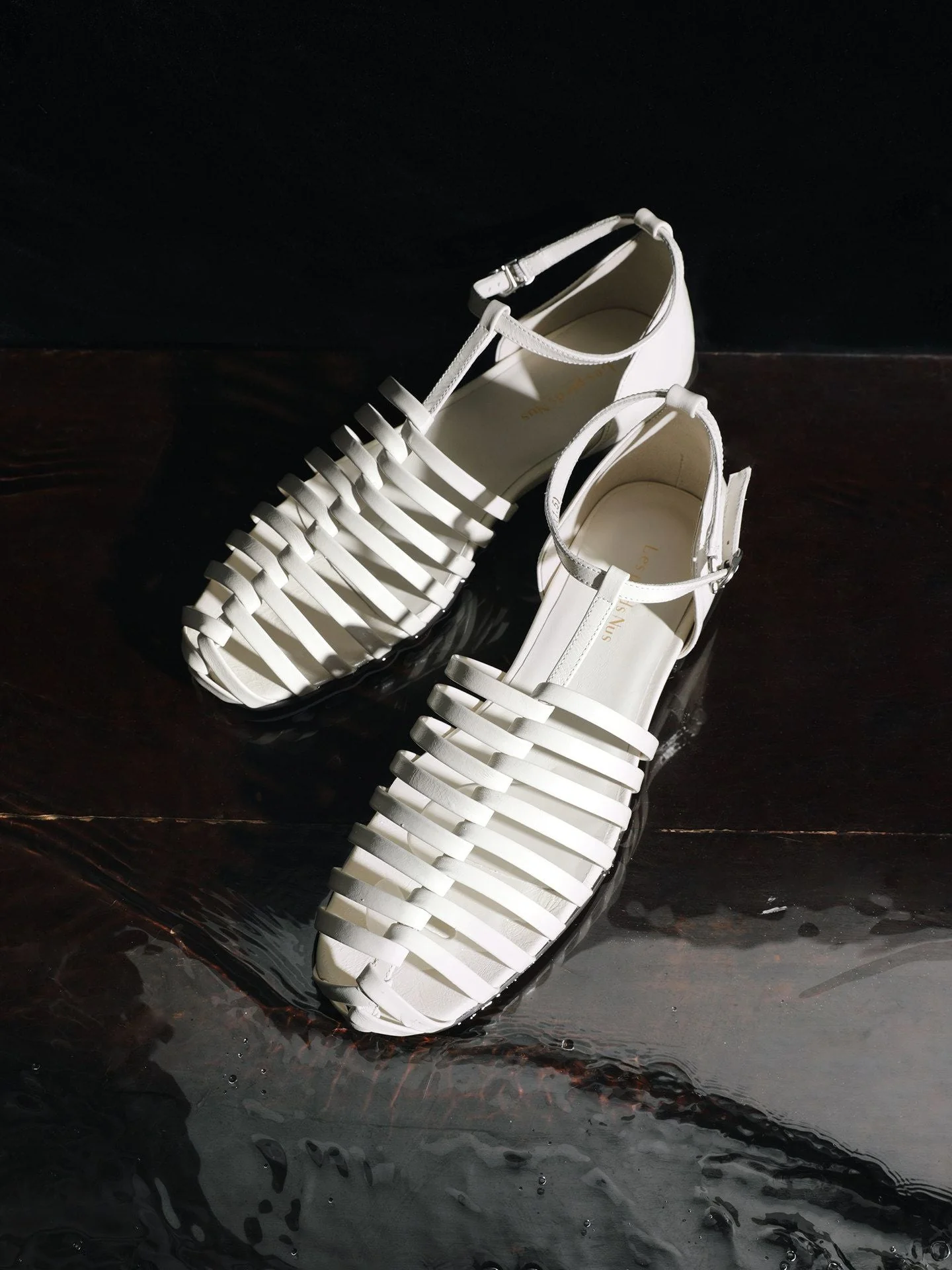 Cage T-Strap Sandals