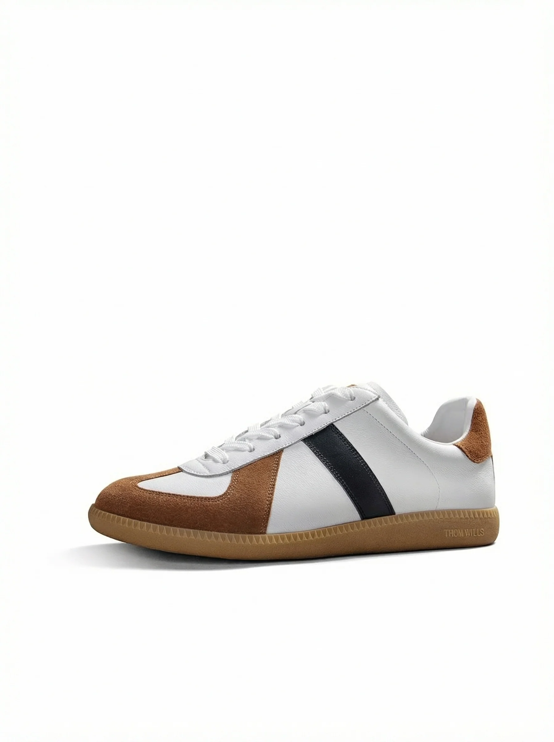 Calf Faux Leather Suede Trainer