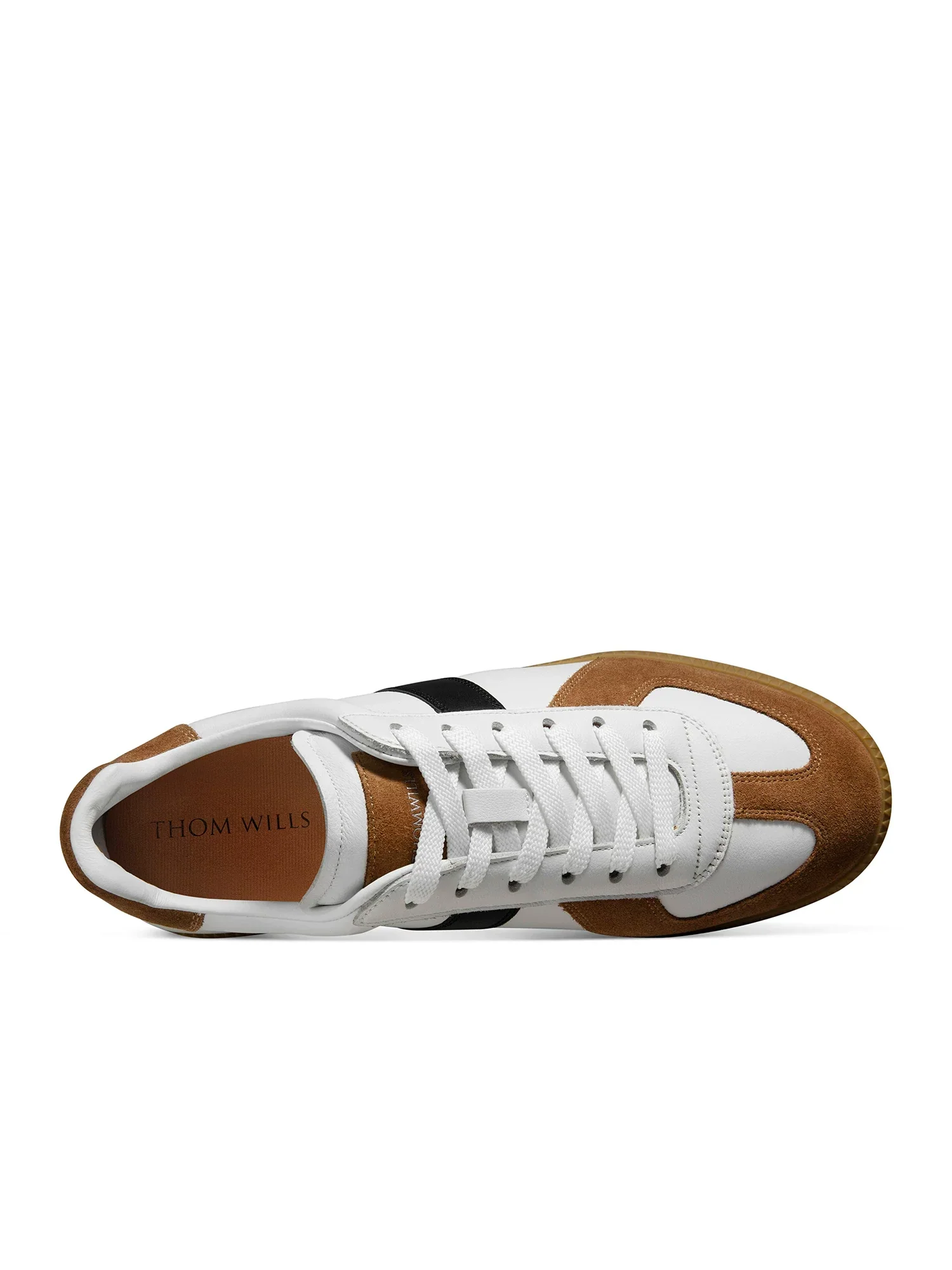 Calf Faux Leather Suede Trainer - Image 2