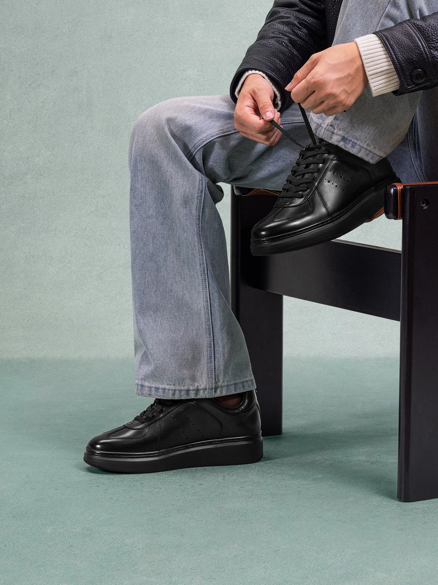 Calf Leather Platform Sneaker - Image 3