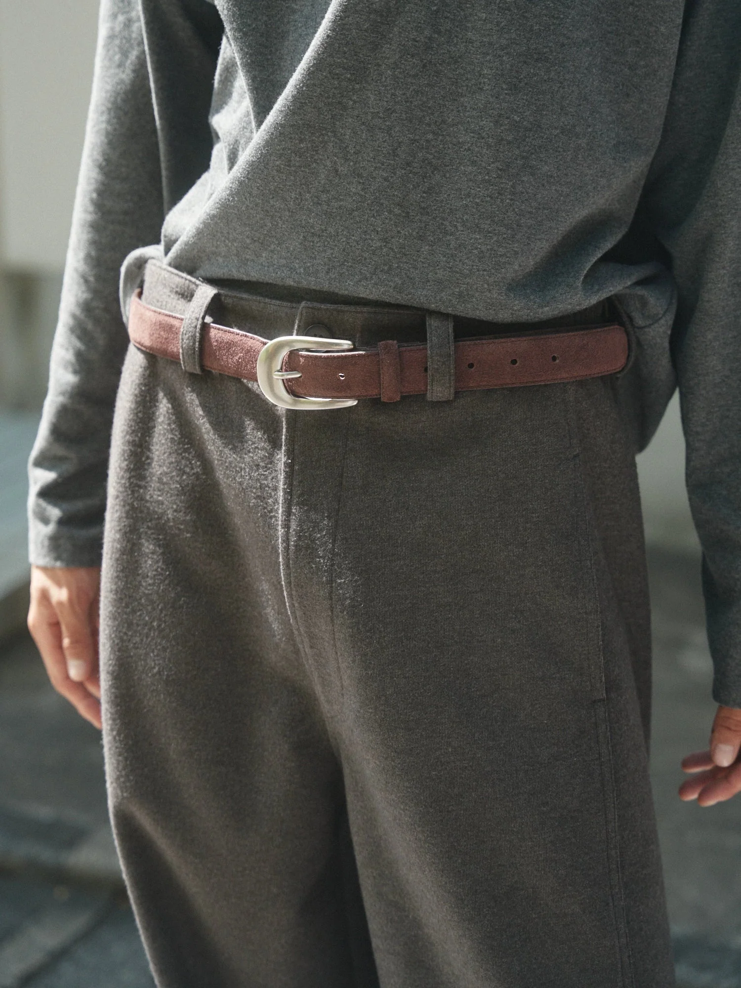 Calf Suede Belt