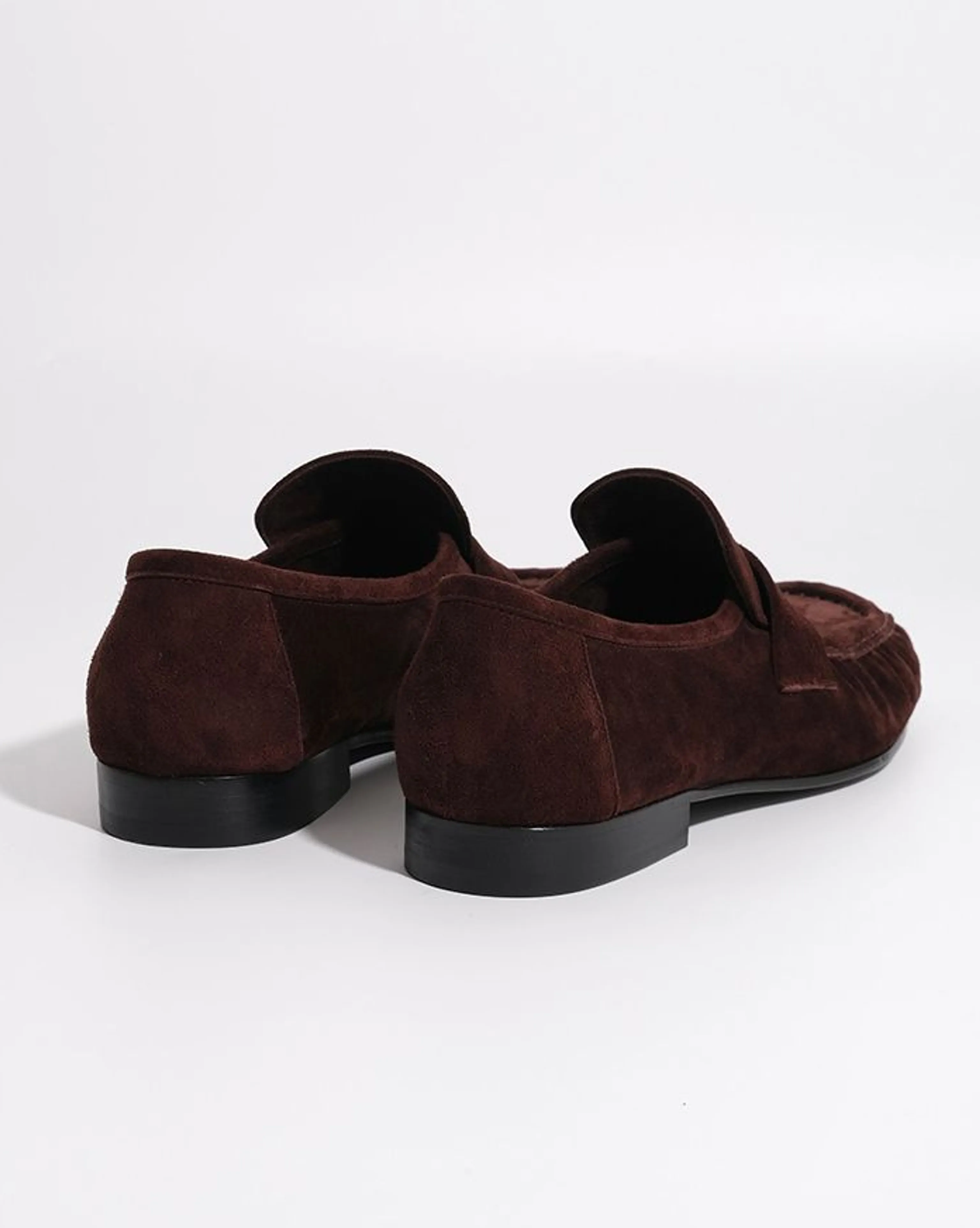 Calf Suede Penny Loafers - Image 3