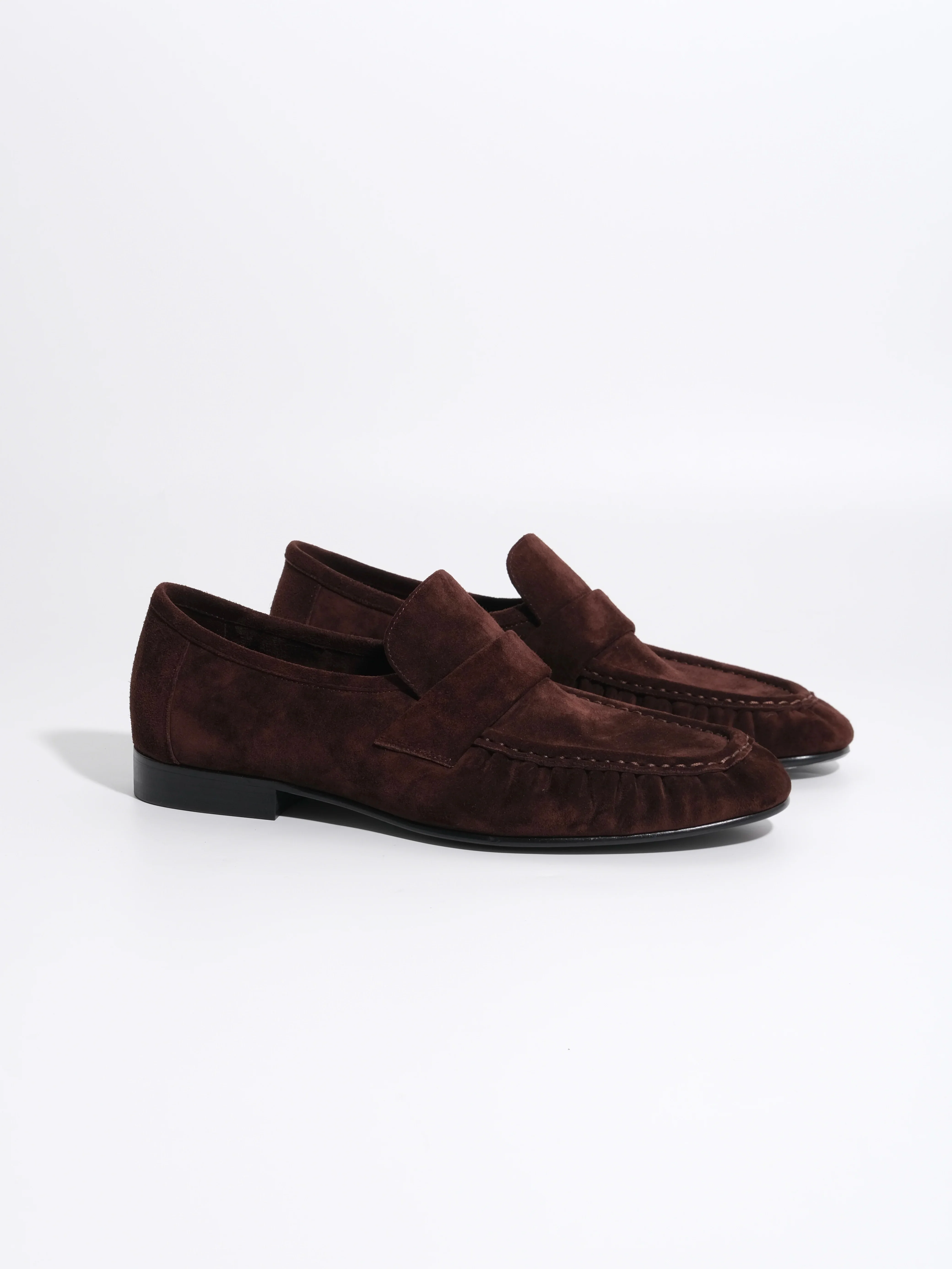 Calf Suede Penny Loafers - Image 7