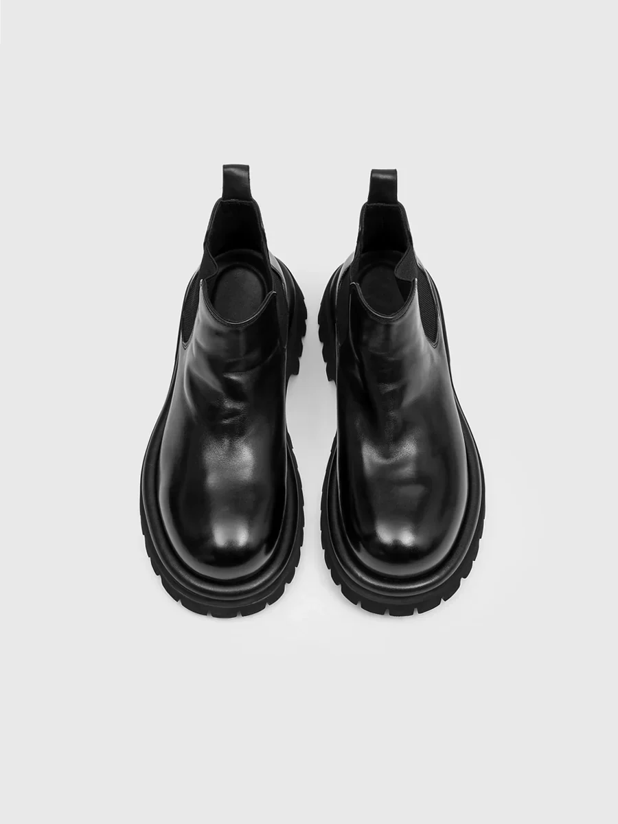 Calfskin Lug-Sole Chelsea Boots - Image 3