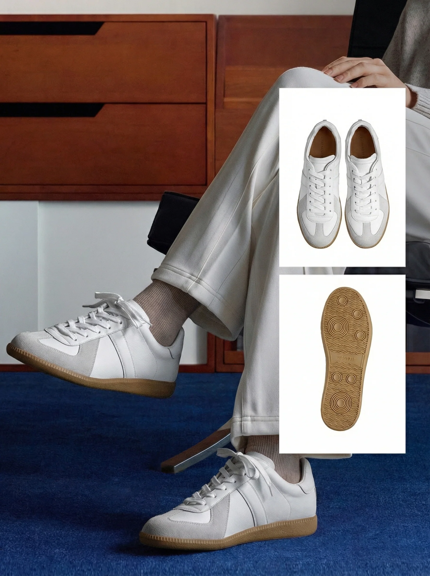 Calfskin T-Toe Sneakers - Image 4