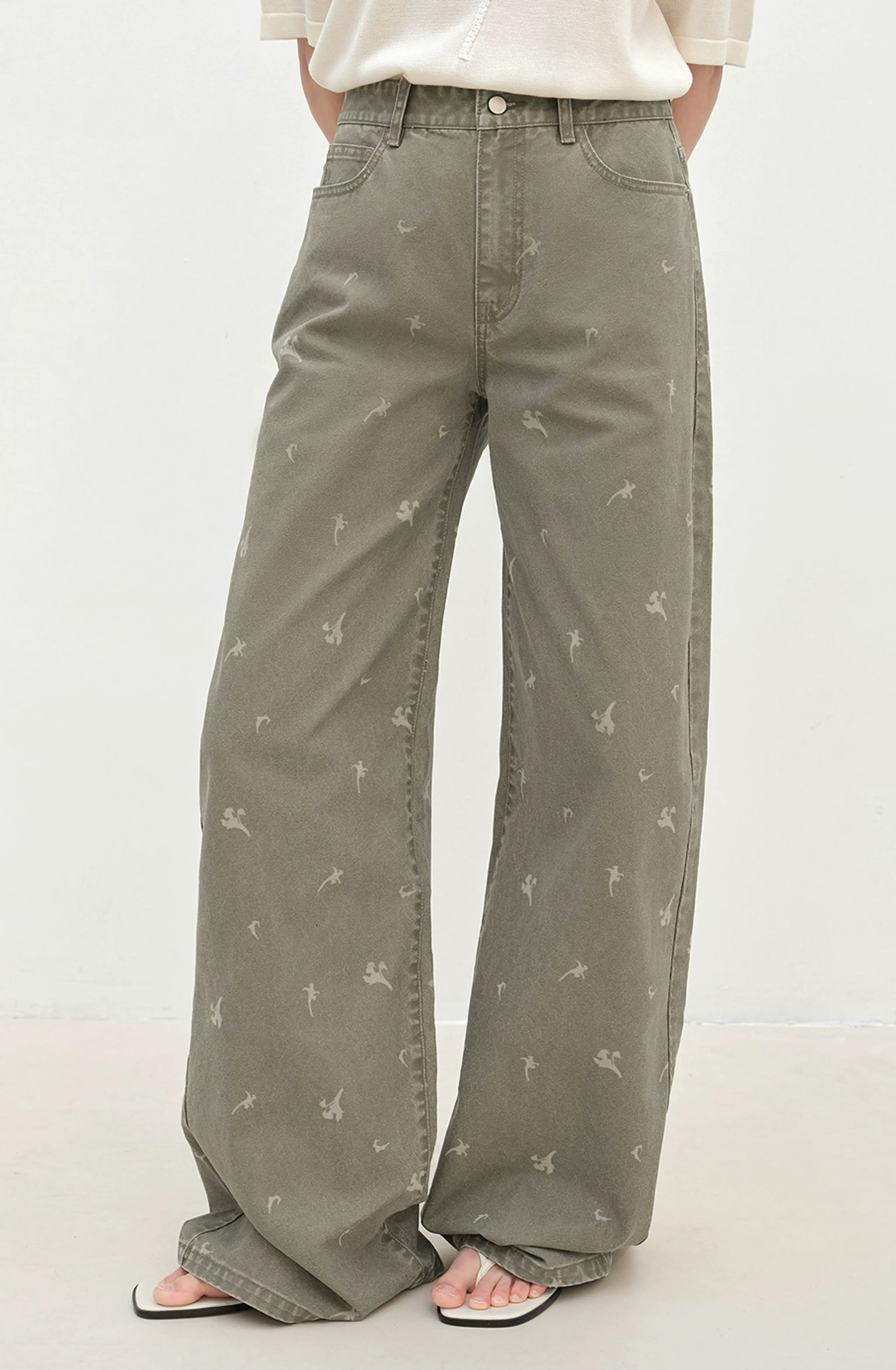 Calla Lily High-Rise Wide-Leg Jeans - Image 2