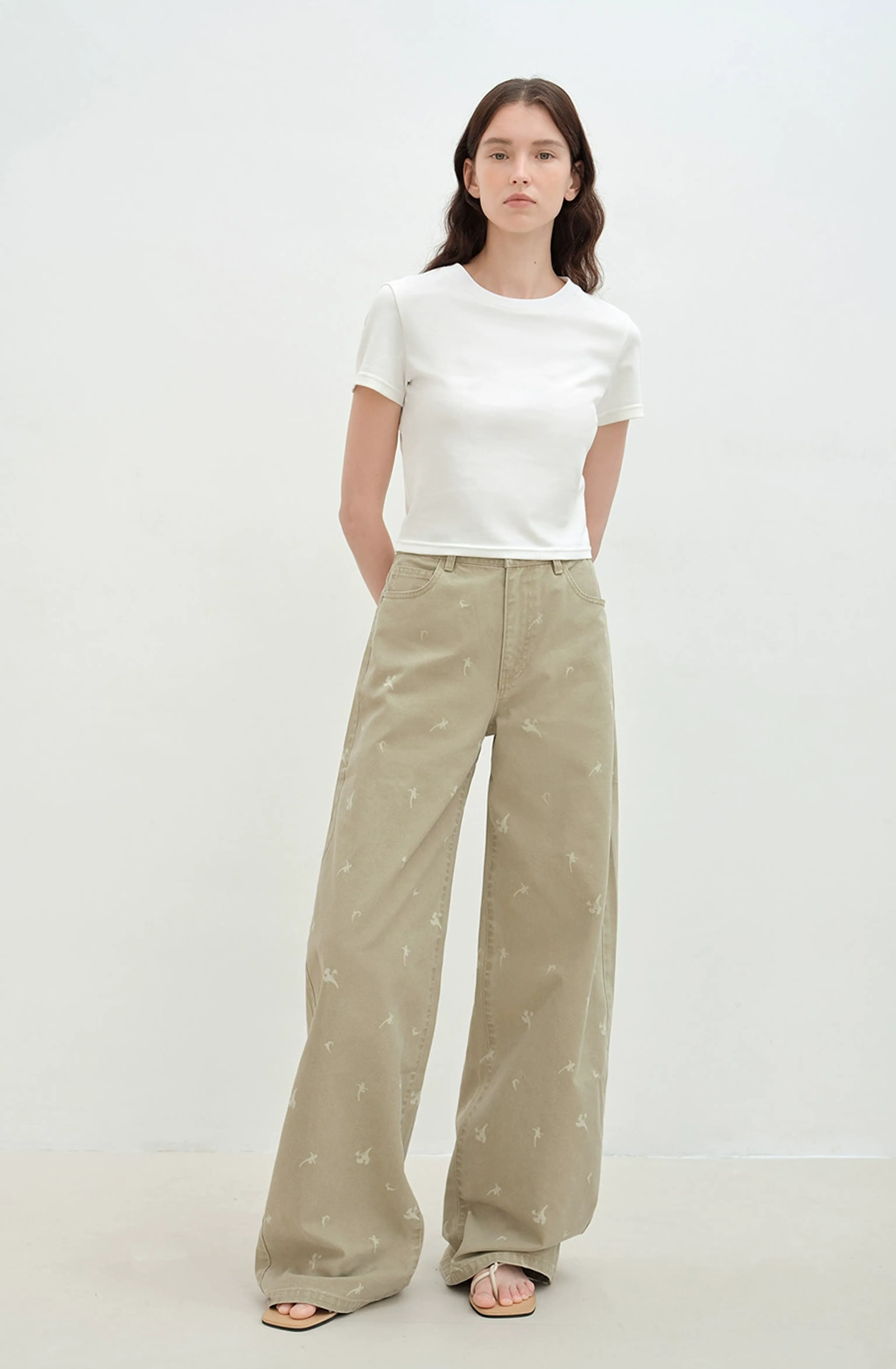 Calla Lily High-Rise Wide-Leg Jeans - Image 5