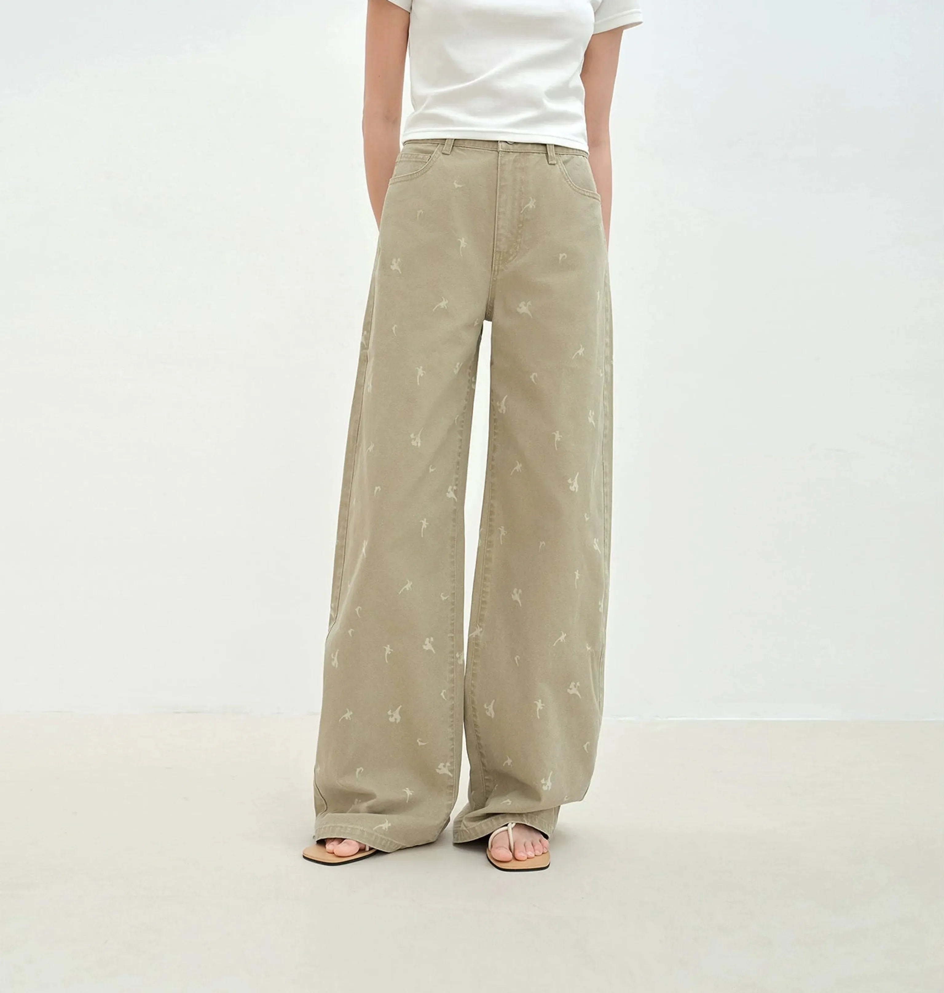 Calla Lily High-Rise Wide-Leg Jeans - Image 6