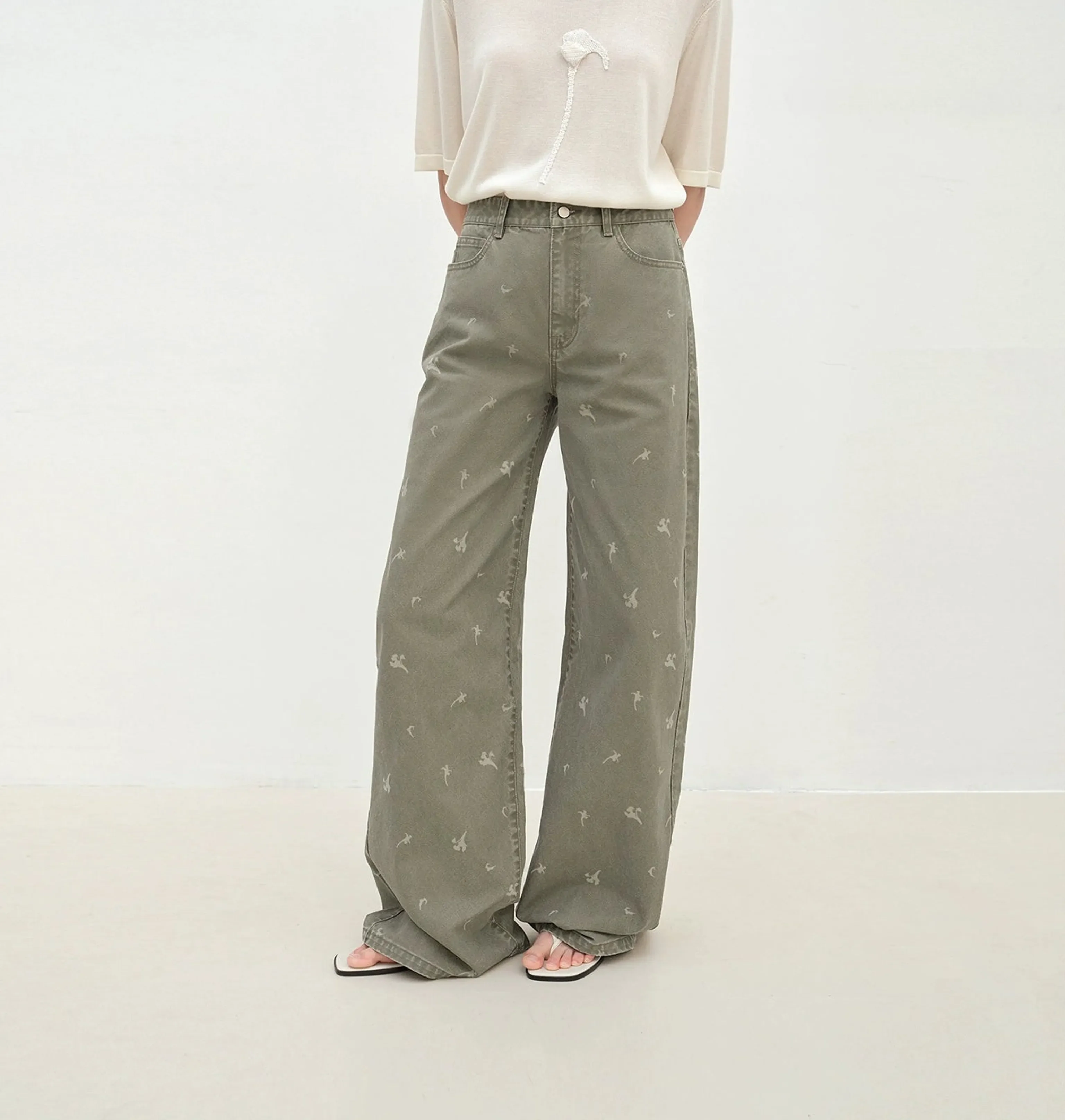 Calla Lily High-Rise Wide-Leg Jeans - Image 7