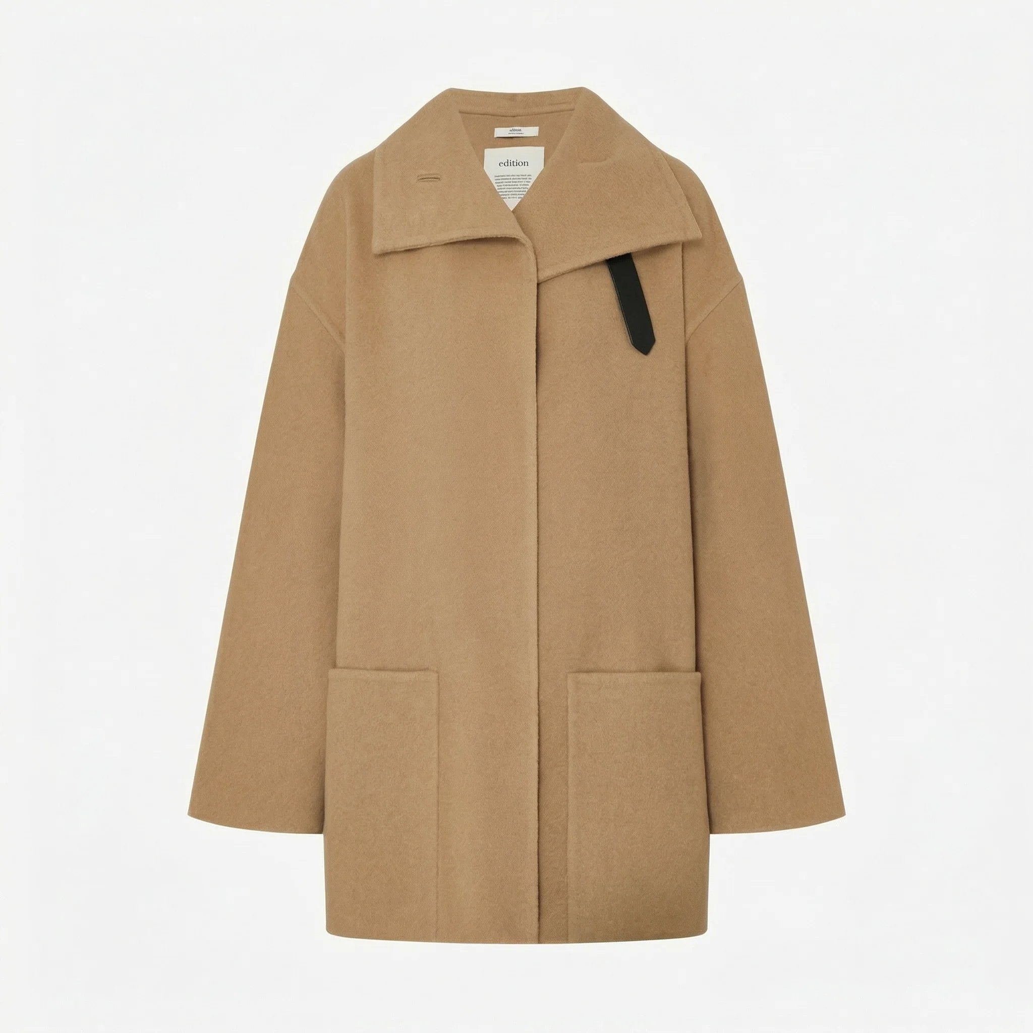 Camel Cape-Back Coat - Image 5