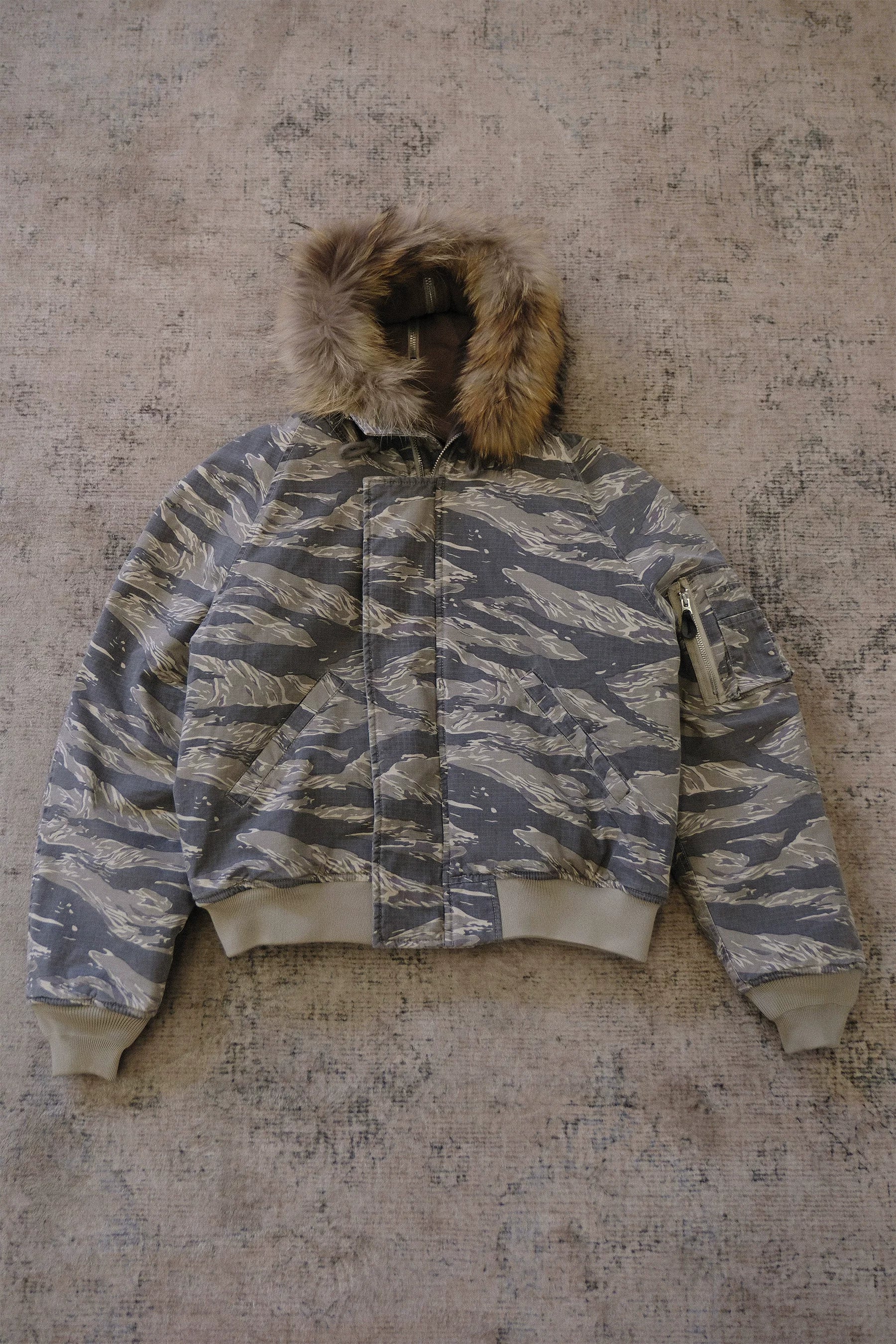 Camo Fur Hood Jacket - Image 6