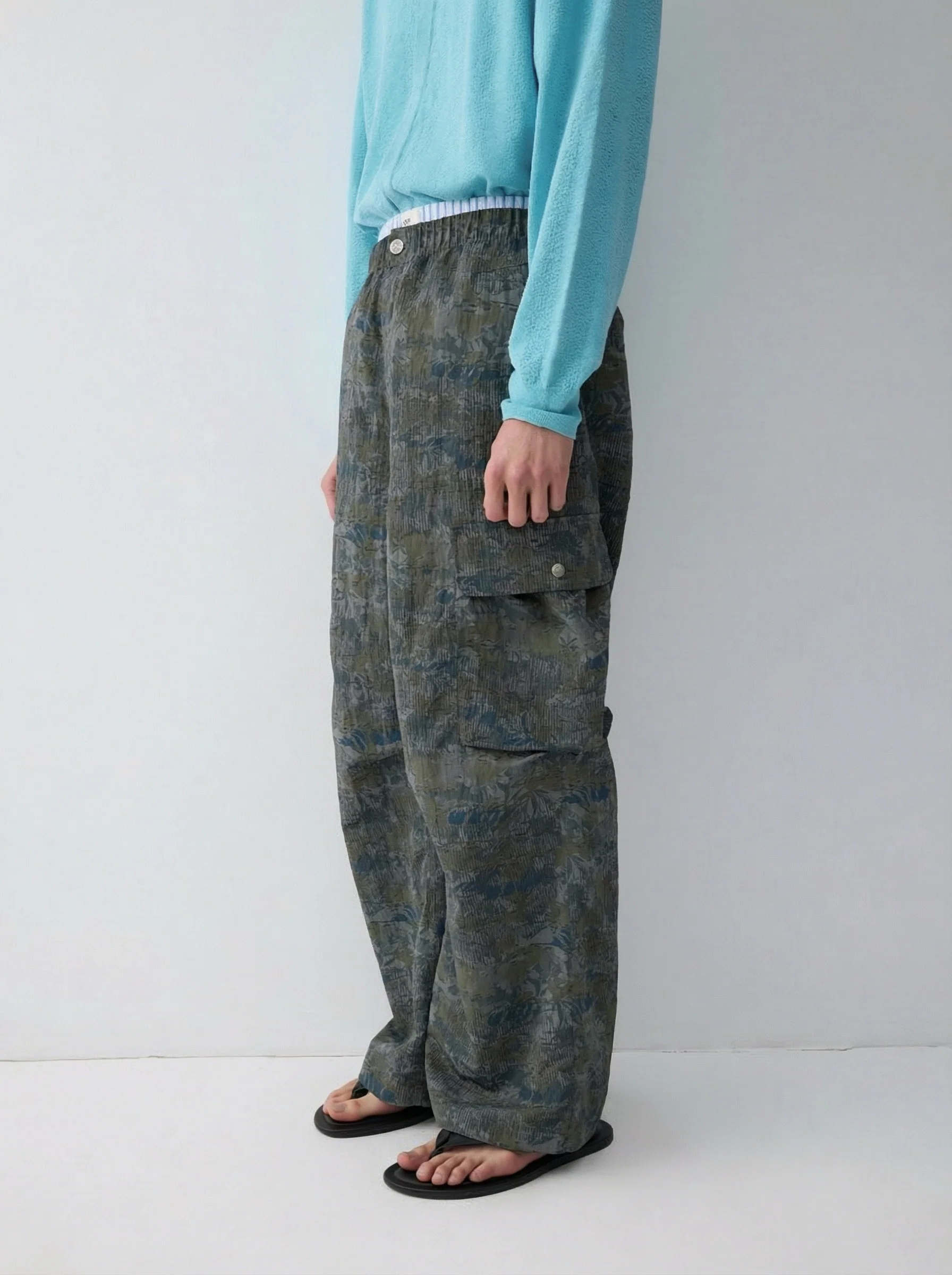 Camo Wide Cargo Pants - Image 3