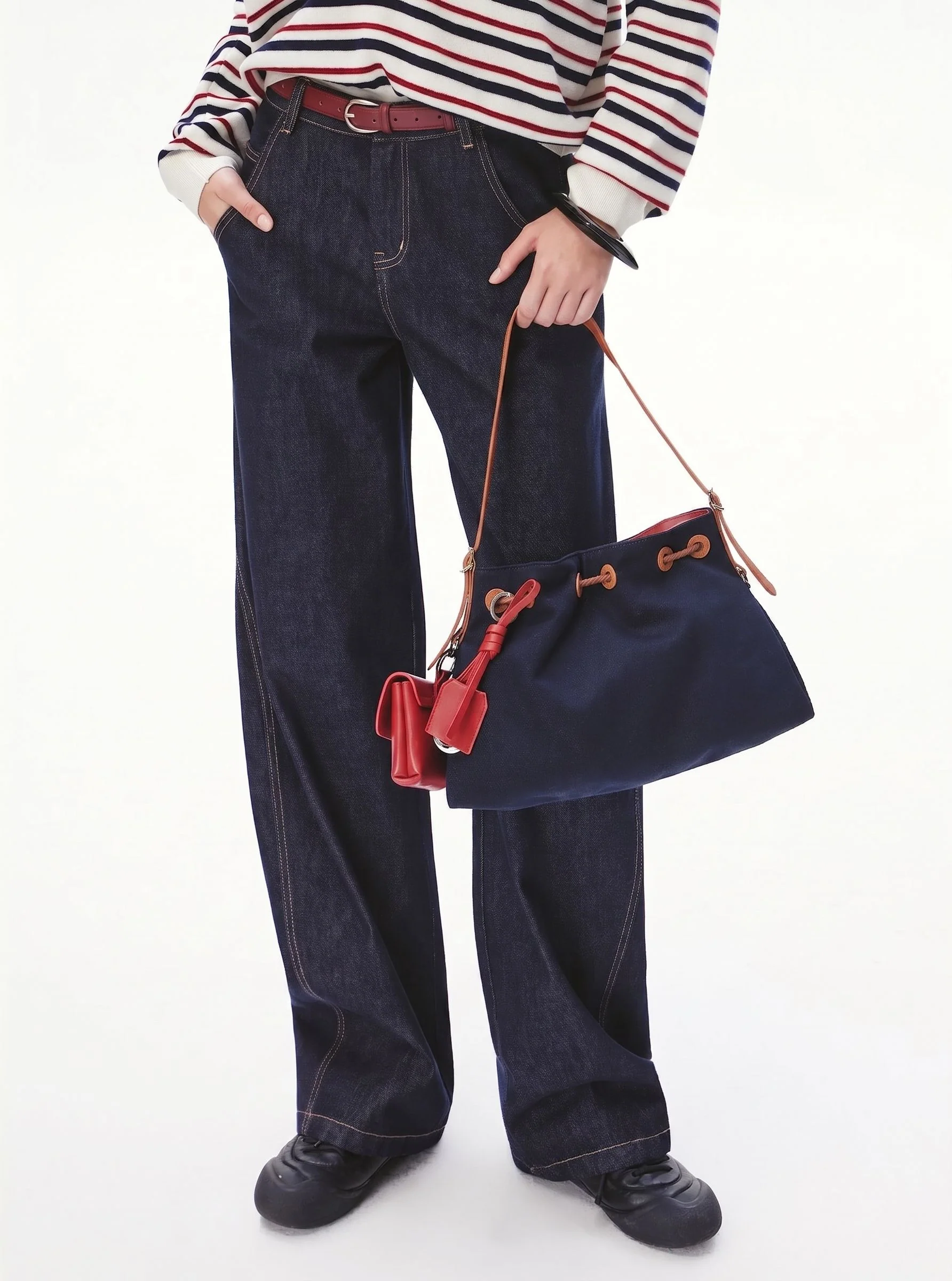 Canvas Drawstring Shoulder Bag