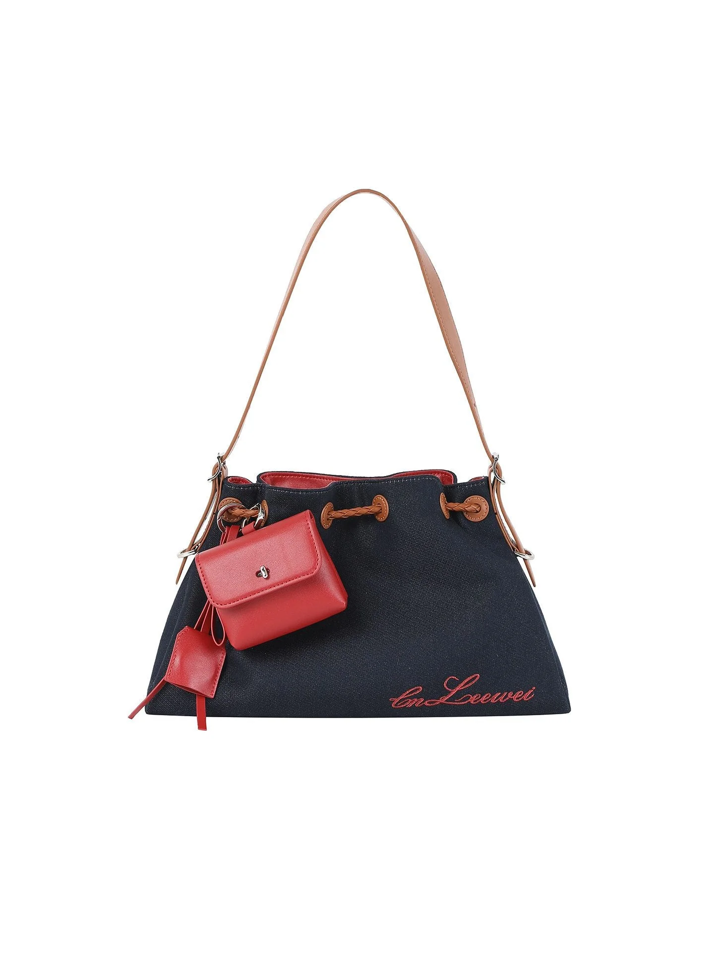 Canvas Drawstring Shoulder Bag - Image 2