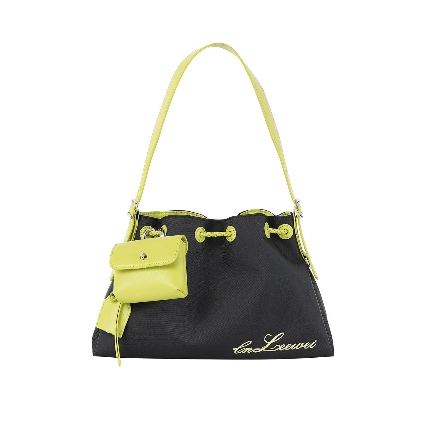 Canvas Drawstring Shoulder Bag - Image 4
