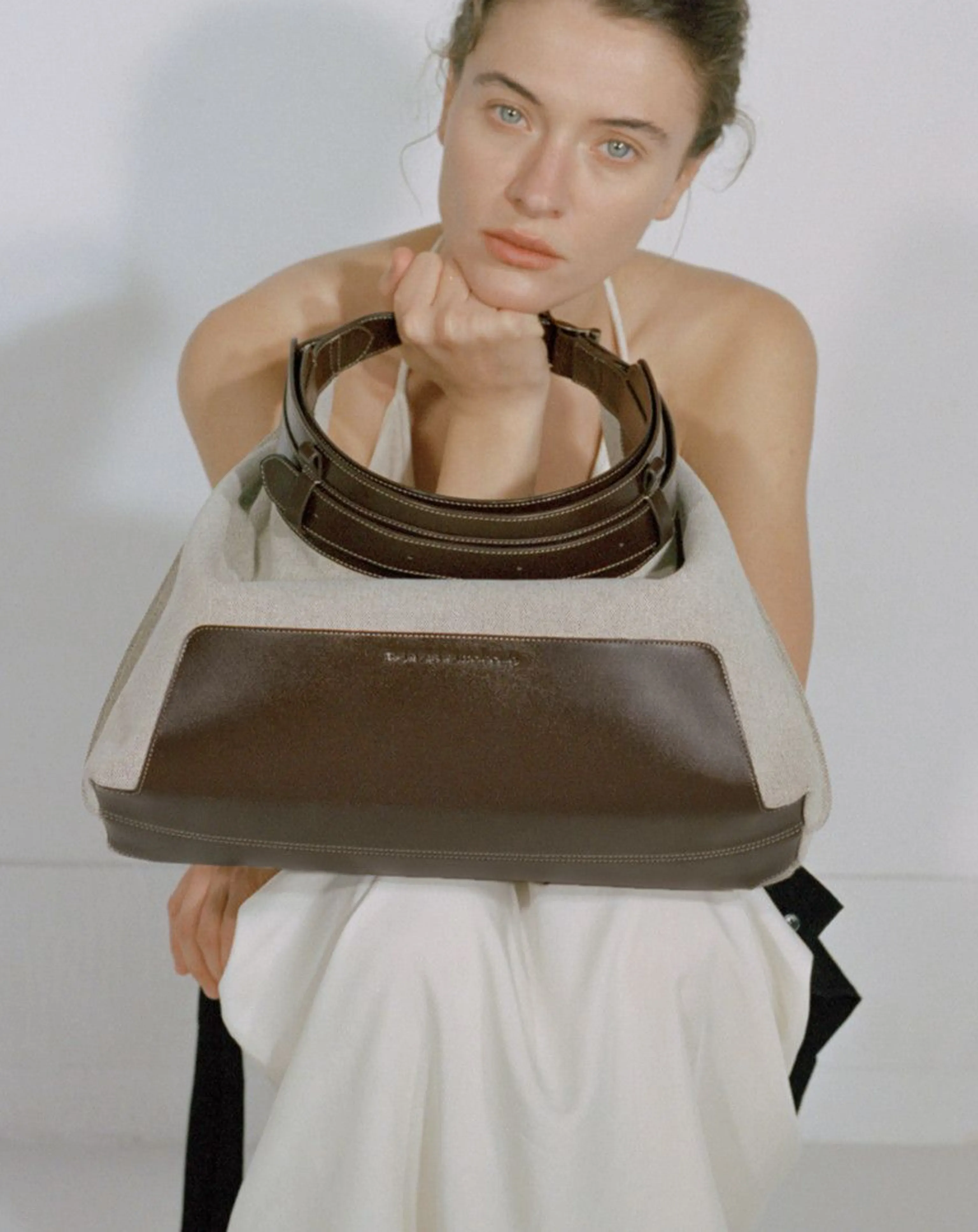 Canvas Leather Hobo - Image 6