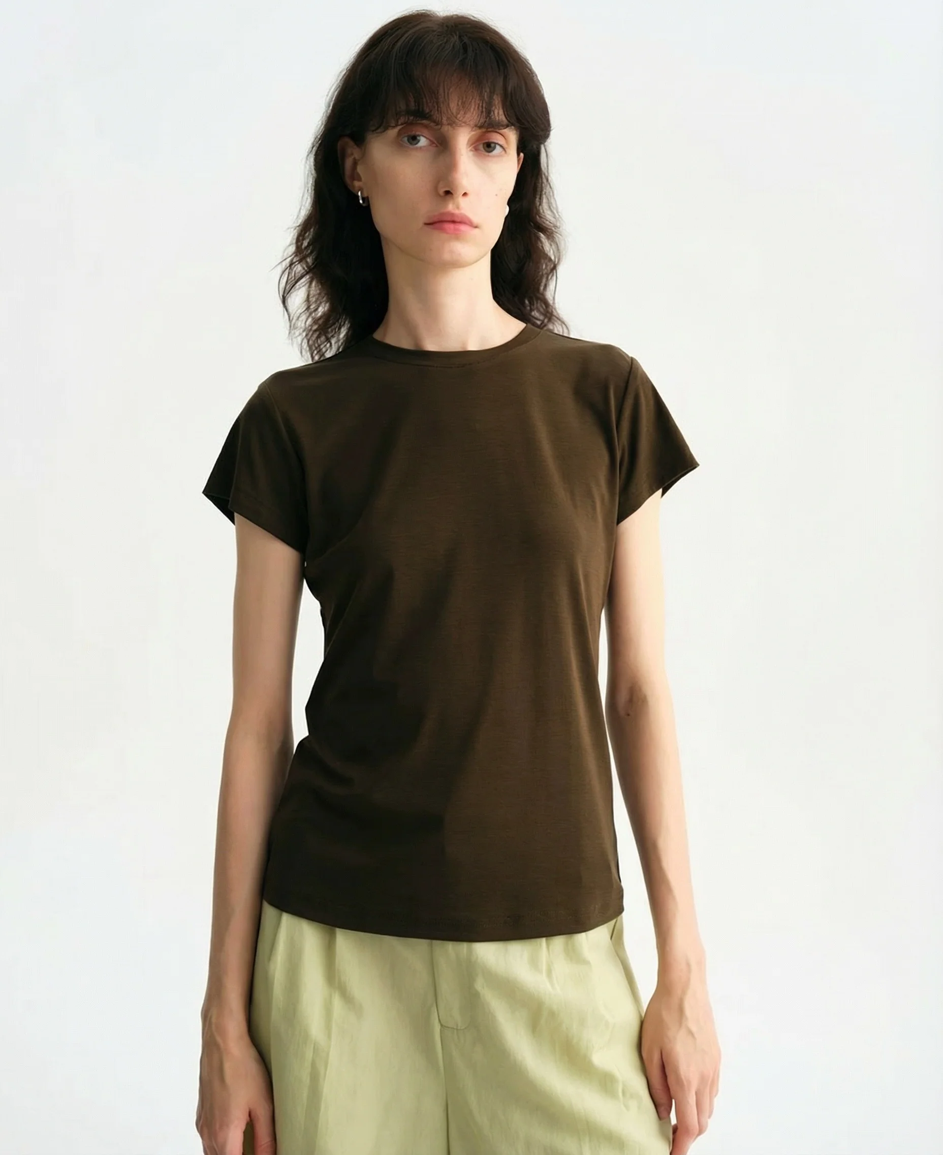 Cap-Sleeve Knit Tee - Image 4