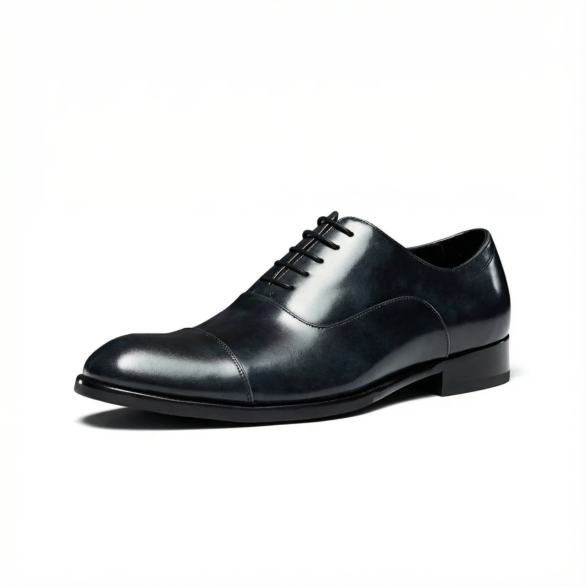 Cap-Toe Oxford Leather Shoes - Image 2