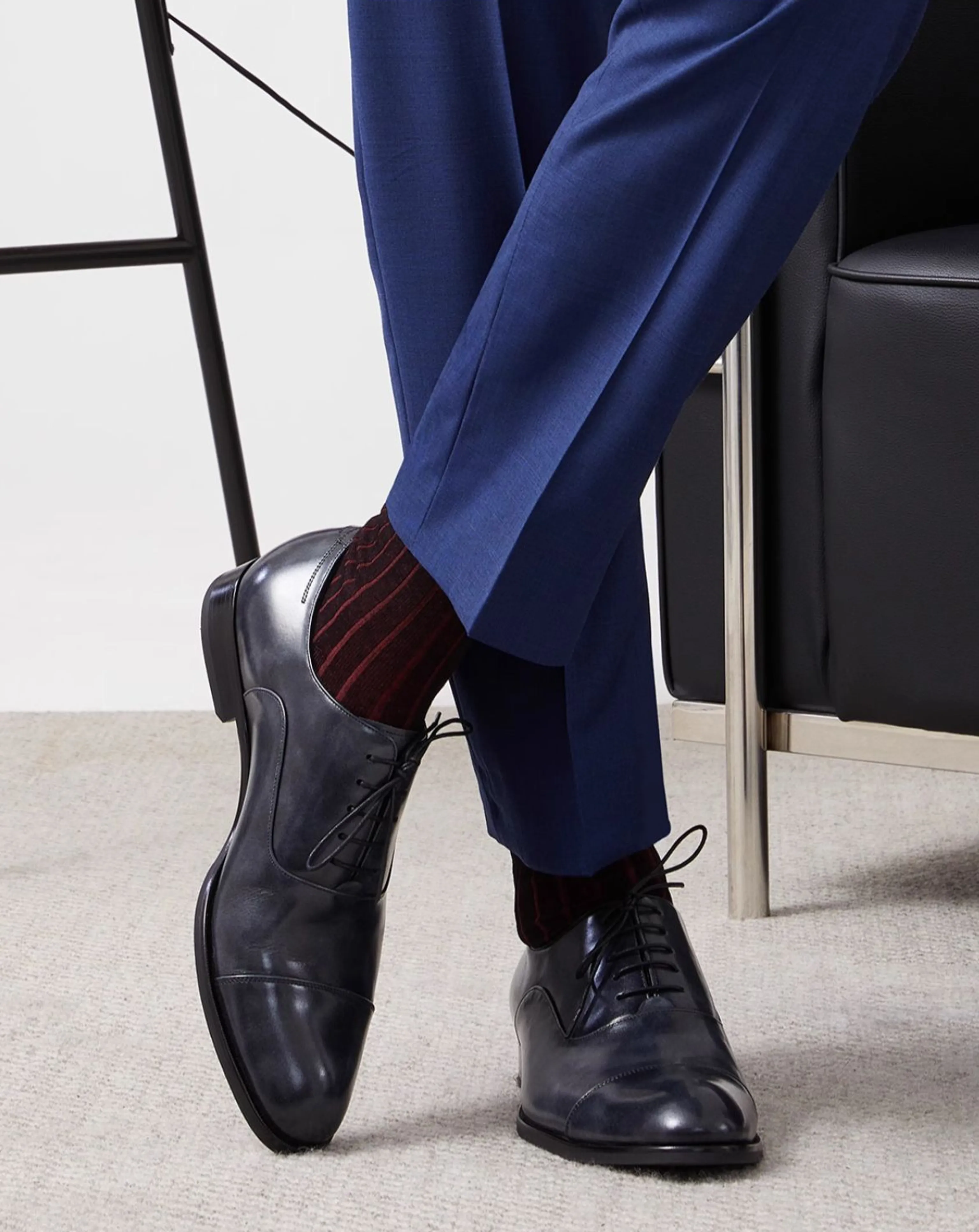 Cap-Toe Oxford Leather Shoes - Image 5