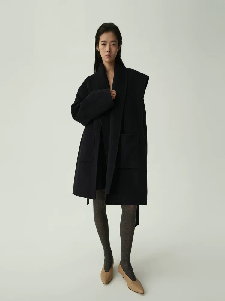 Cape Collar Wrap Coat