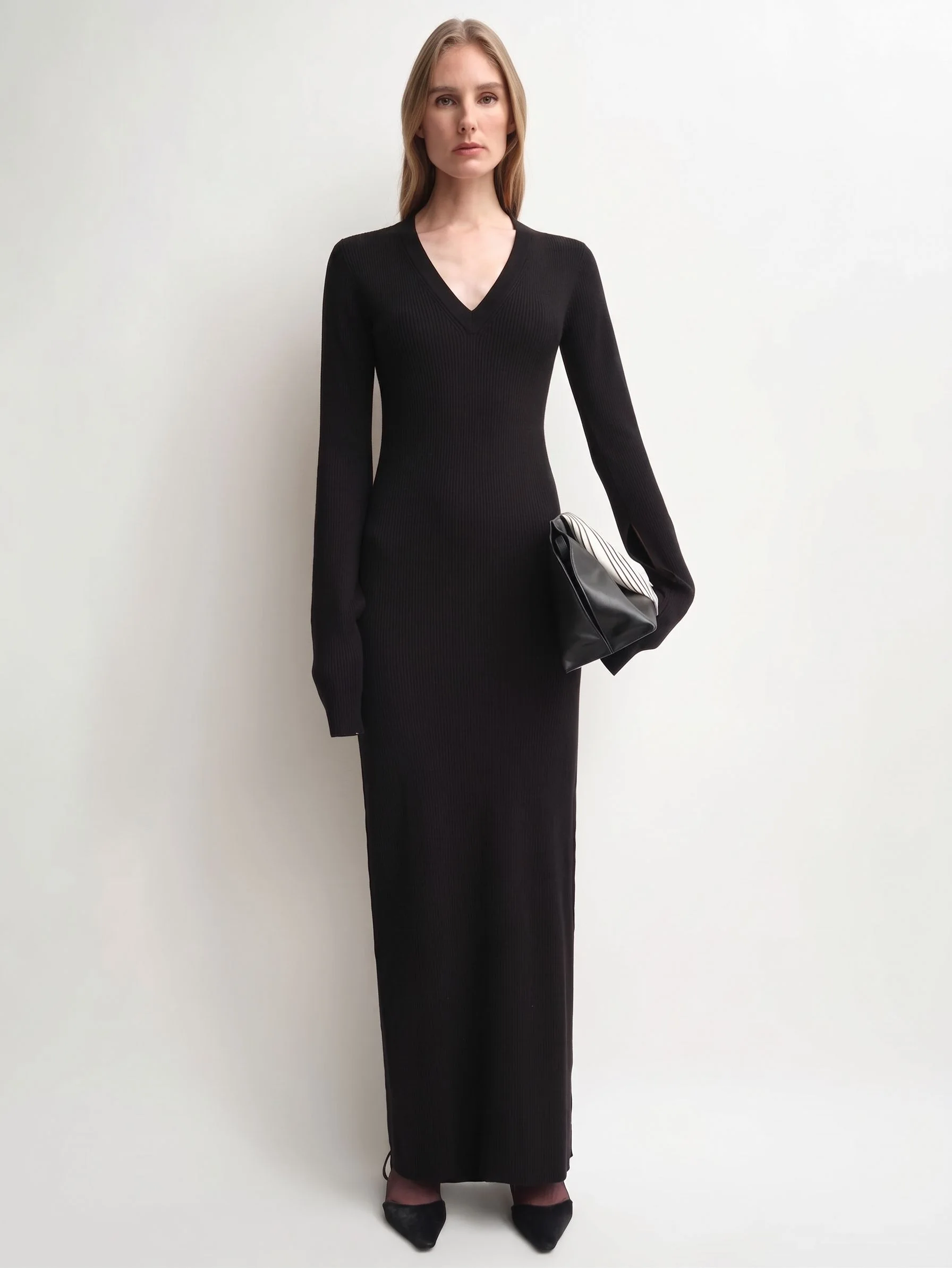 Cape Knit Maxi Dress - Image 8