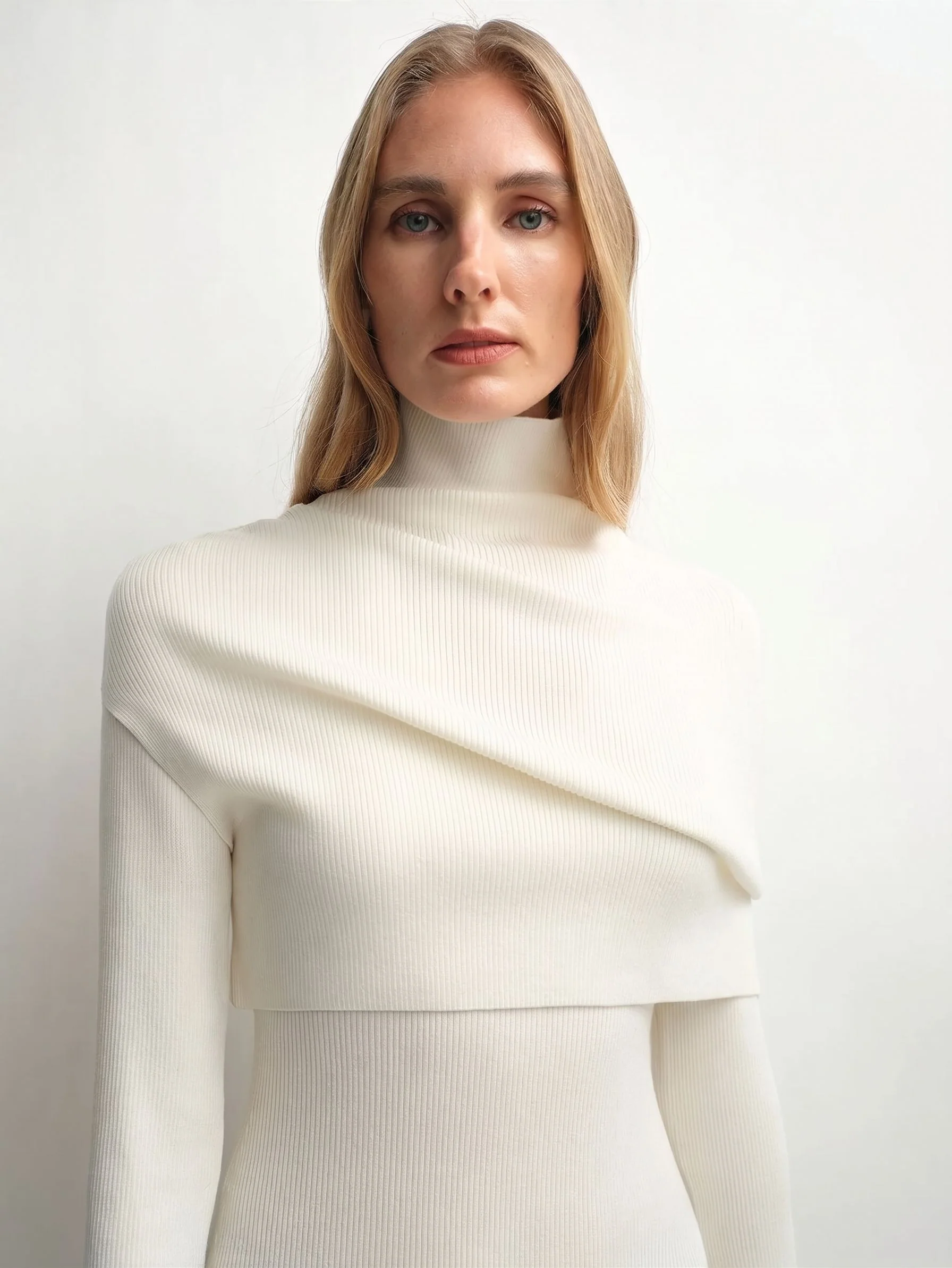 Cape Knit Maxi Dress - Image 9