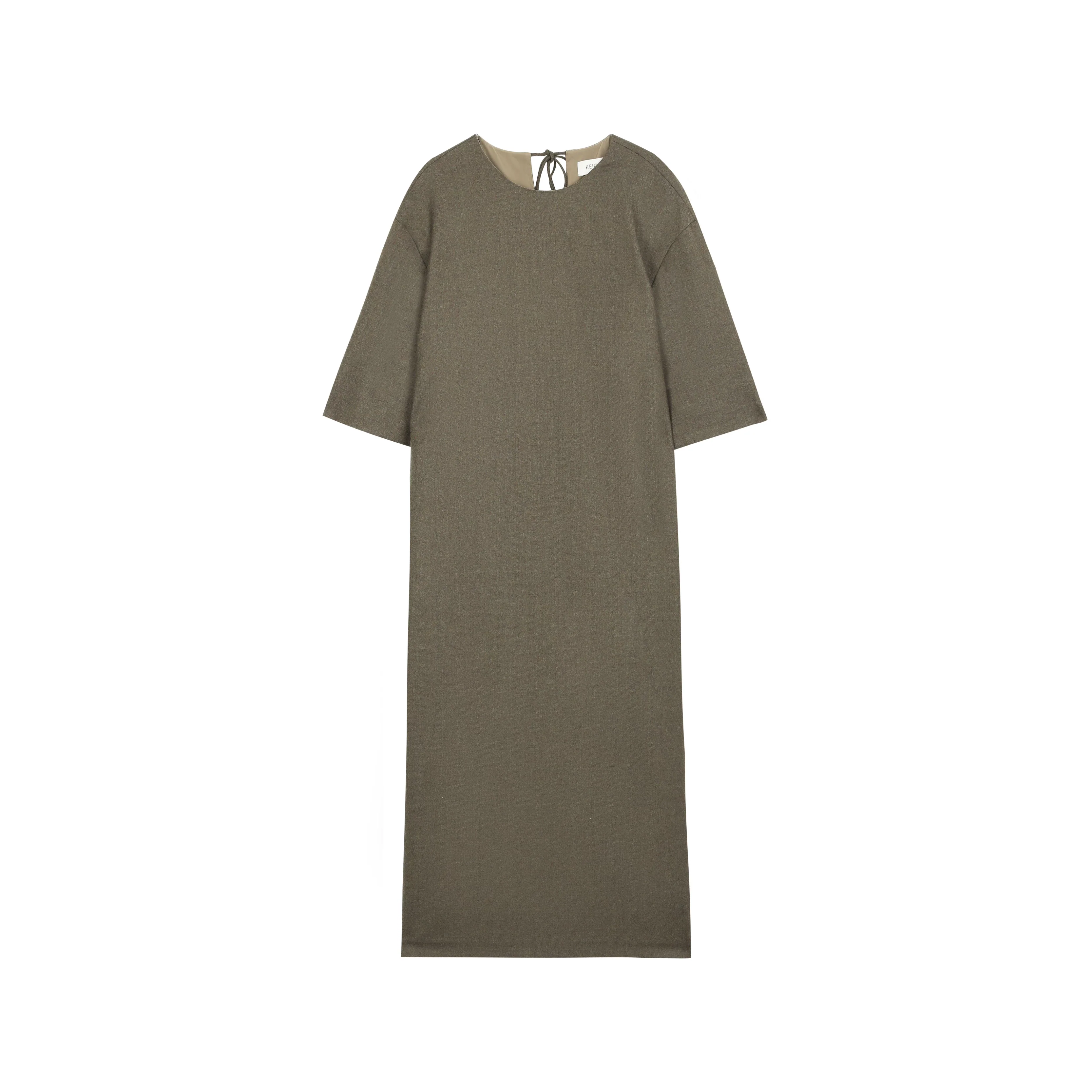 Cape-Sleeve Midi Dress - Image 6