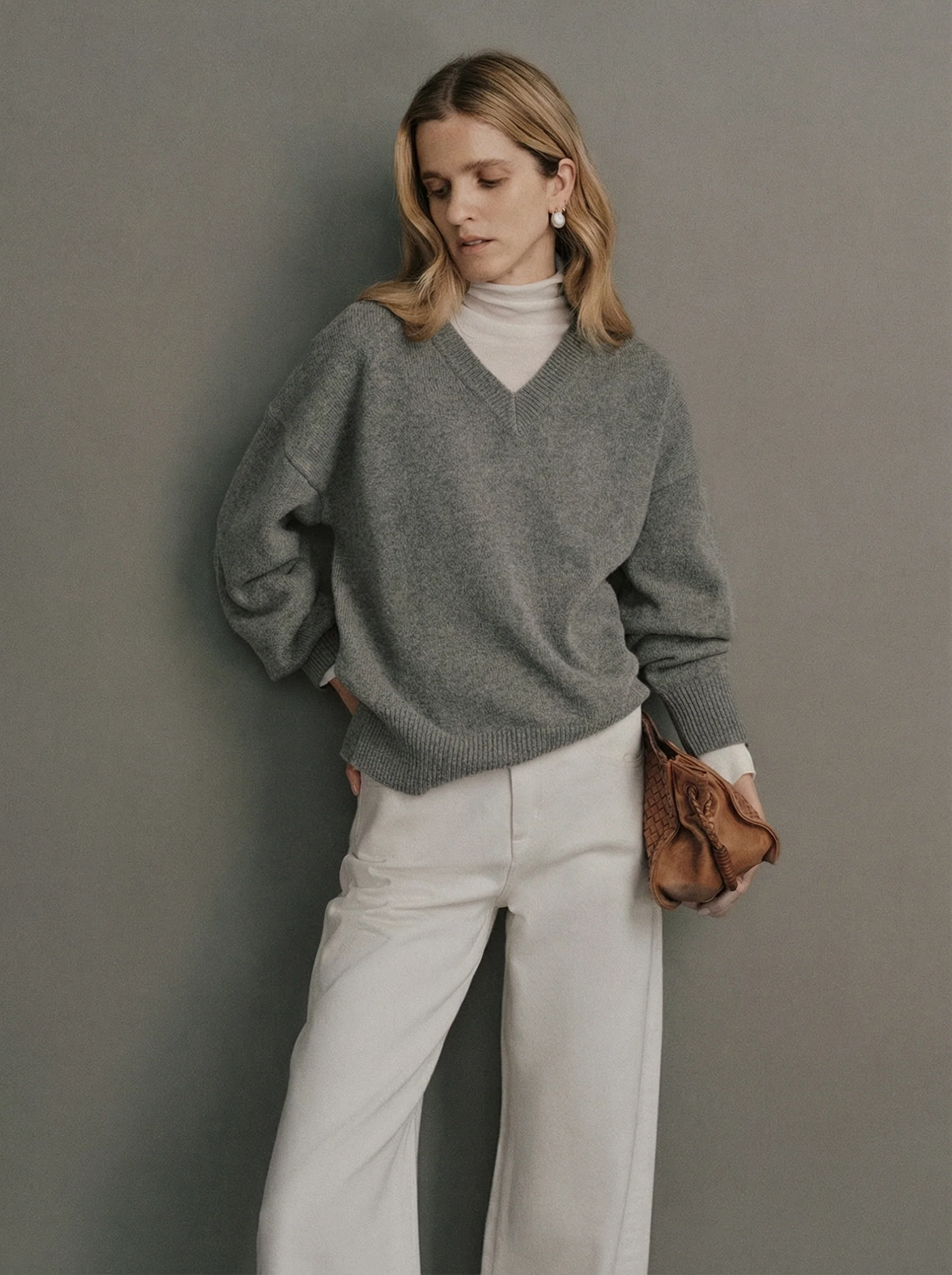 Carrie Merino V-Neck Sweater - Image 2