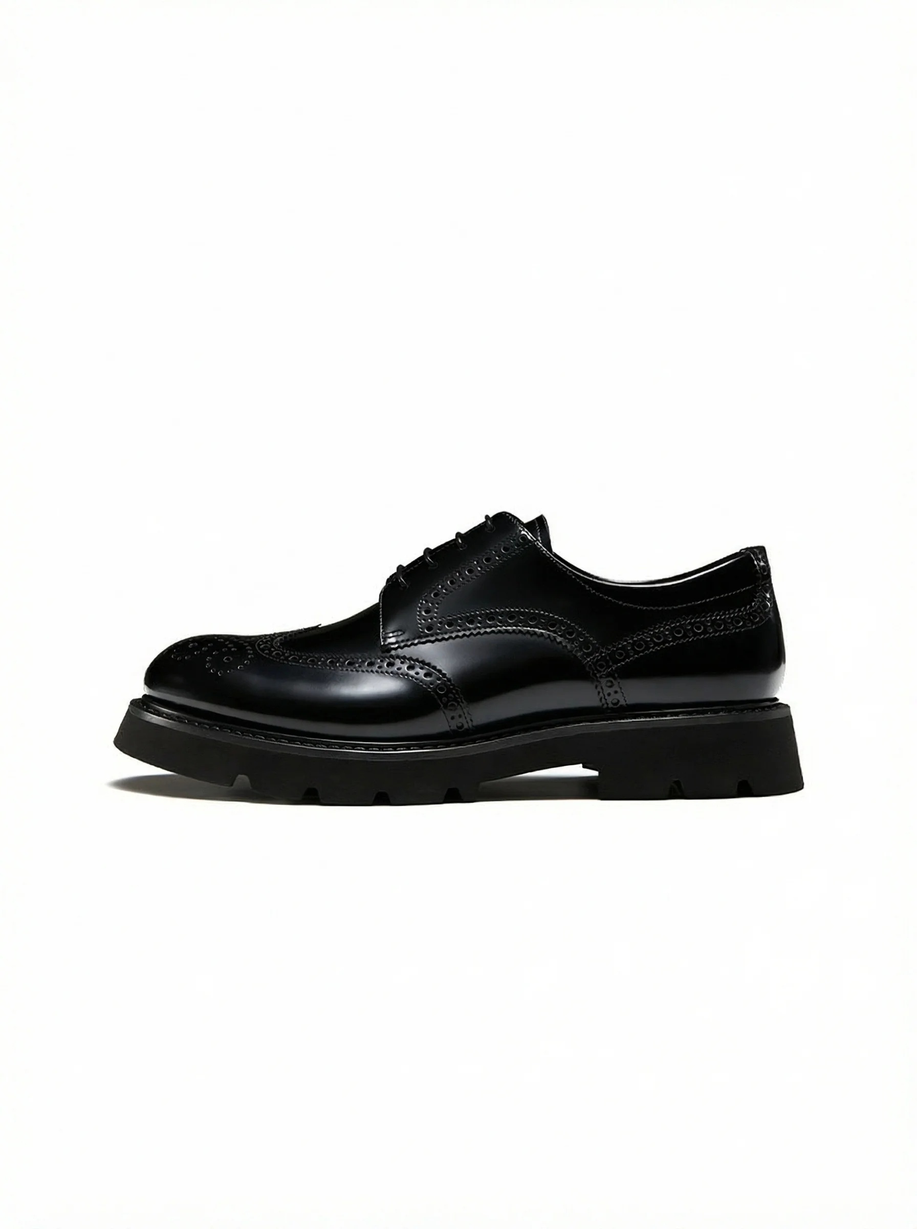 Carved Brogue Derby Shoes