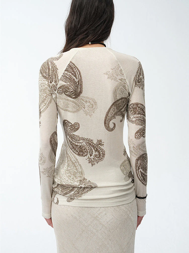 Cashew Print Top - Image 2