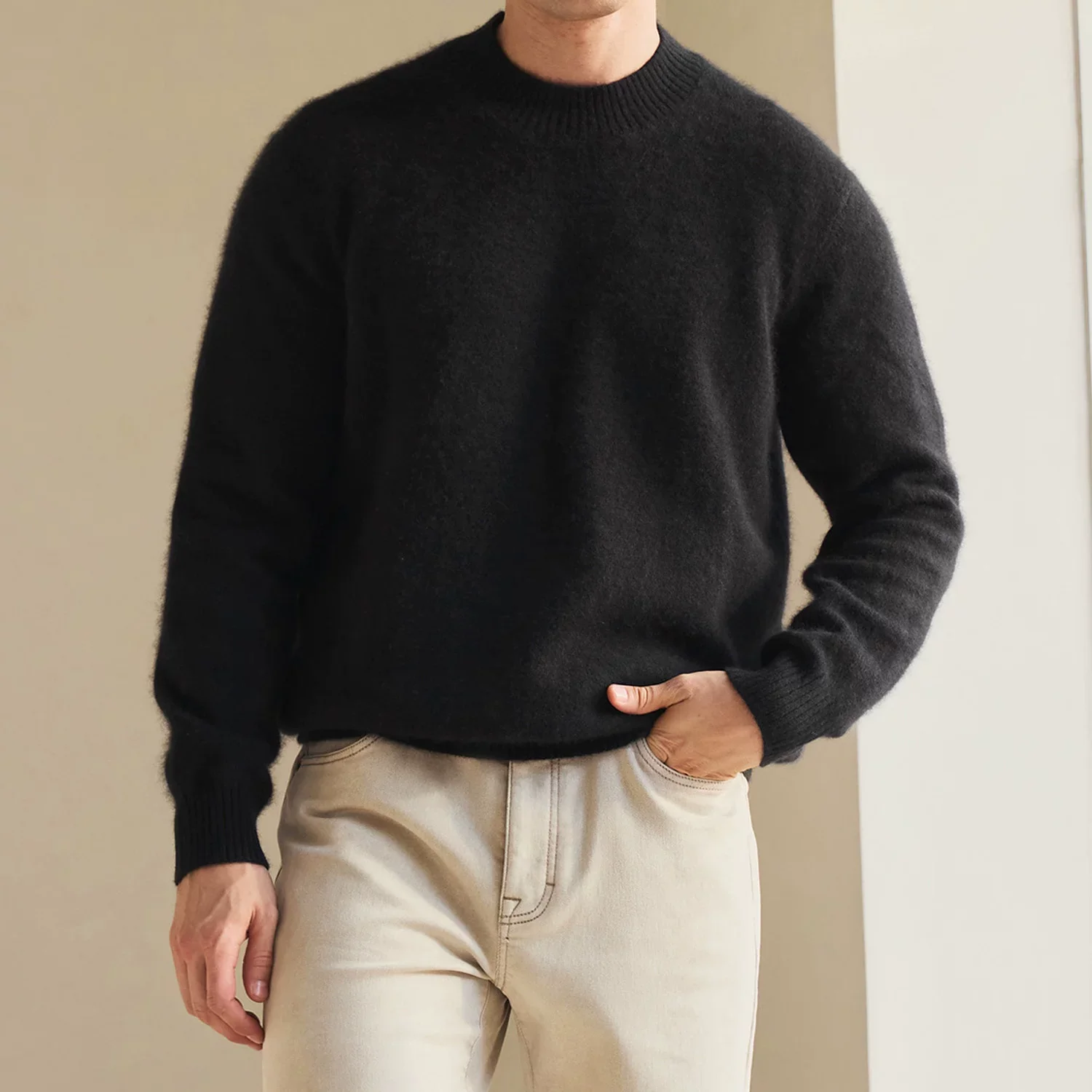 Cashmere-Blend Brushed Knit Sweater - Image 6