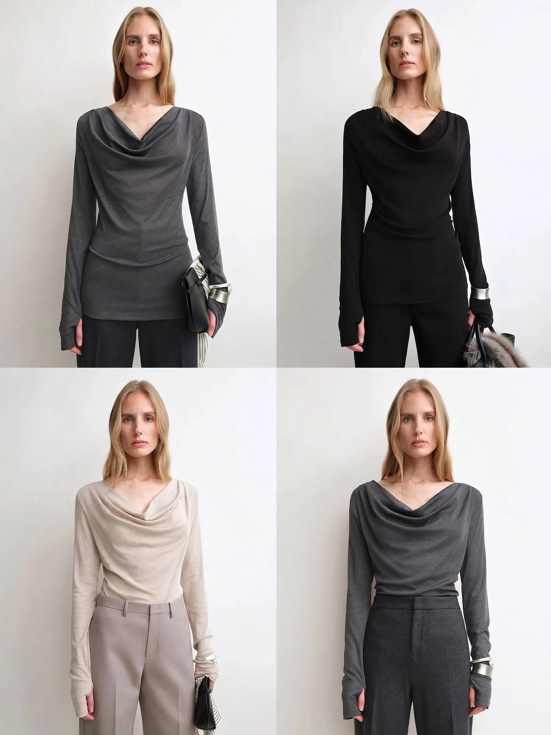 Cashmere Cowl Top - Image 2