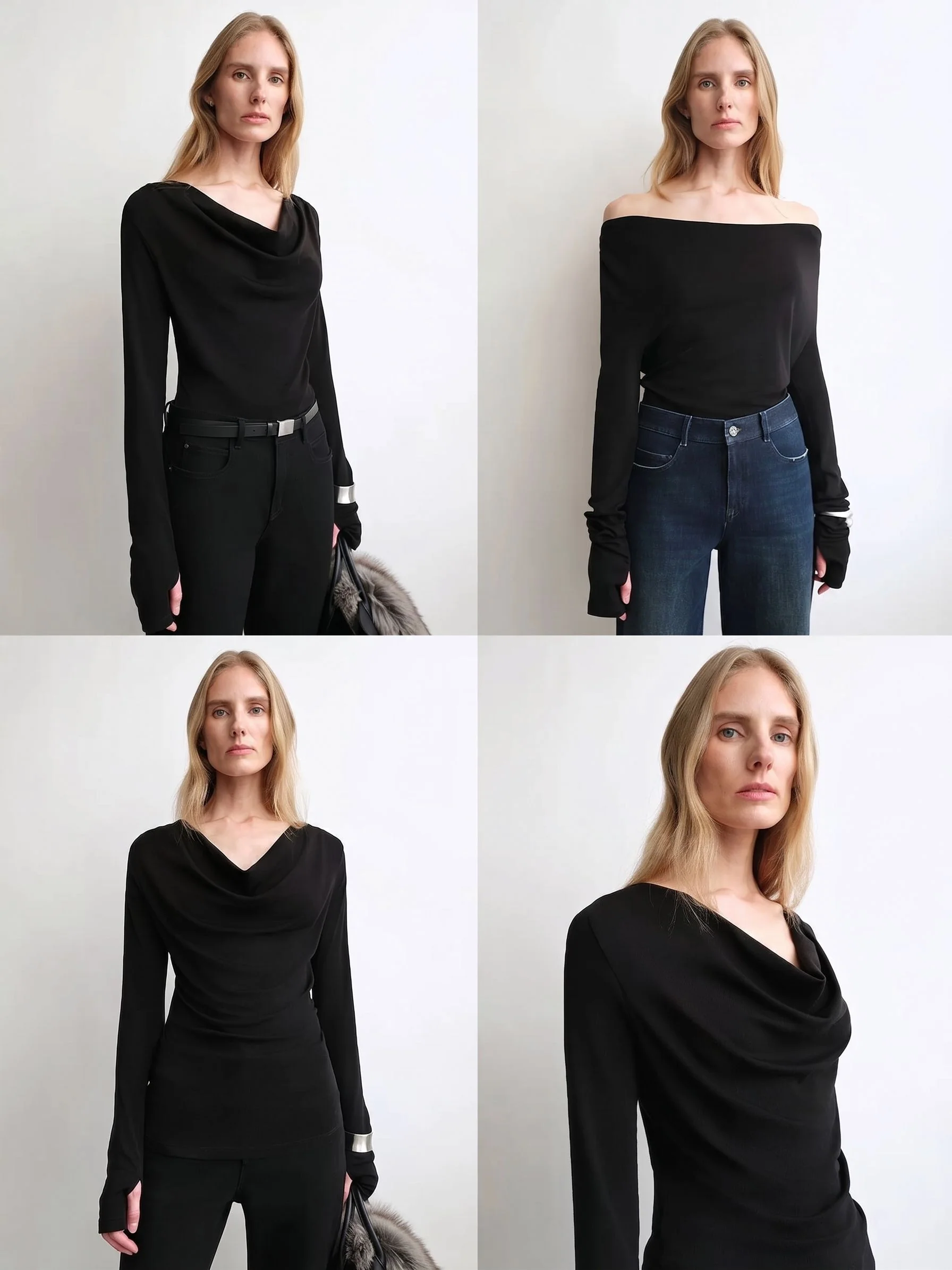 Cashmere Cowl Top - Image 4