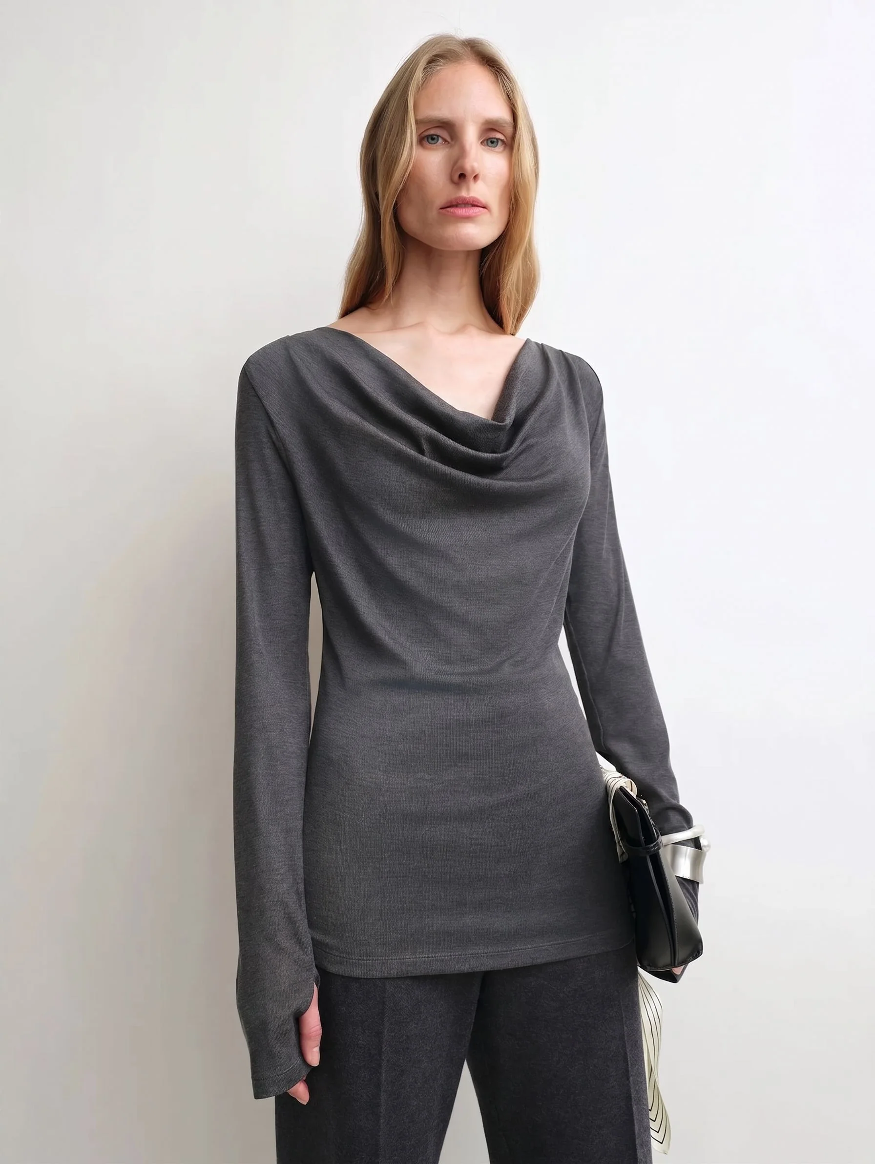Cashmere Cowl Top - Image 5