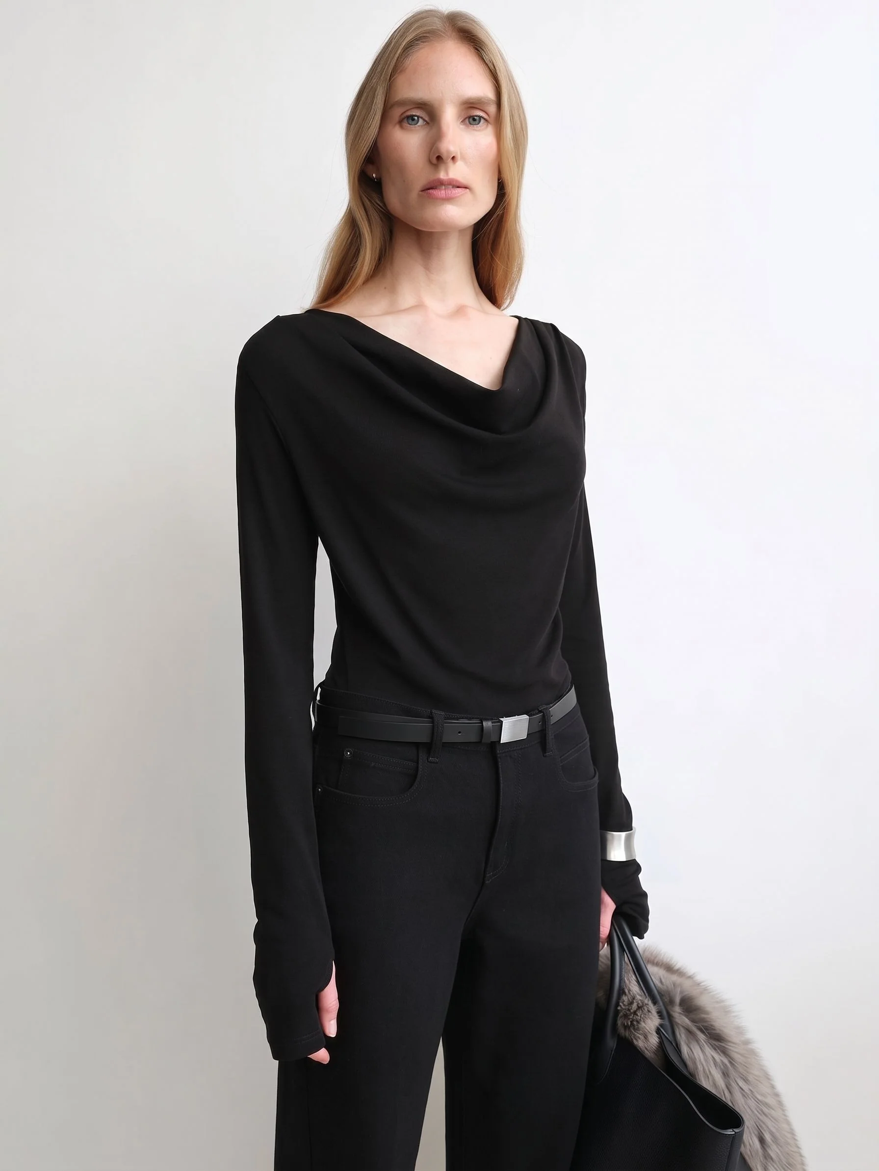 Cashmere Cowl Top - Image 6