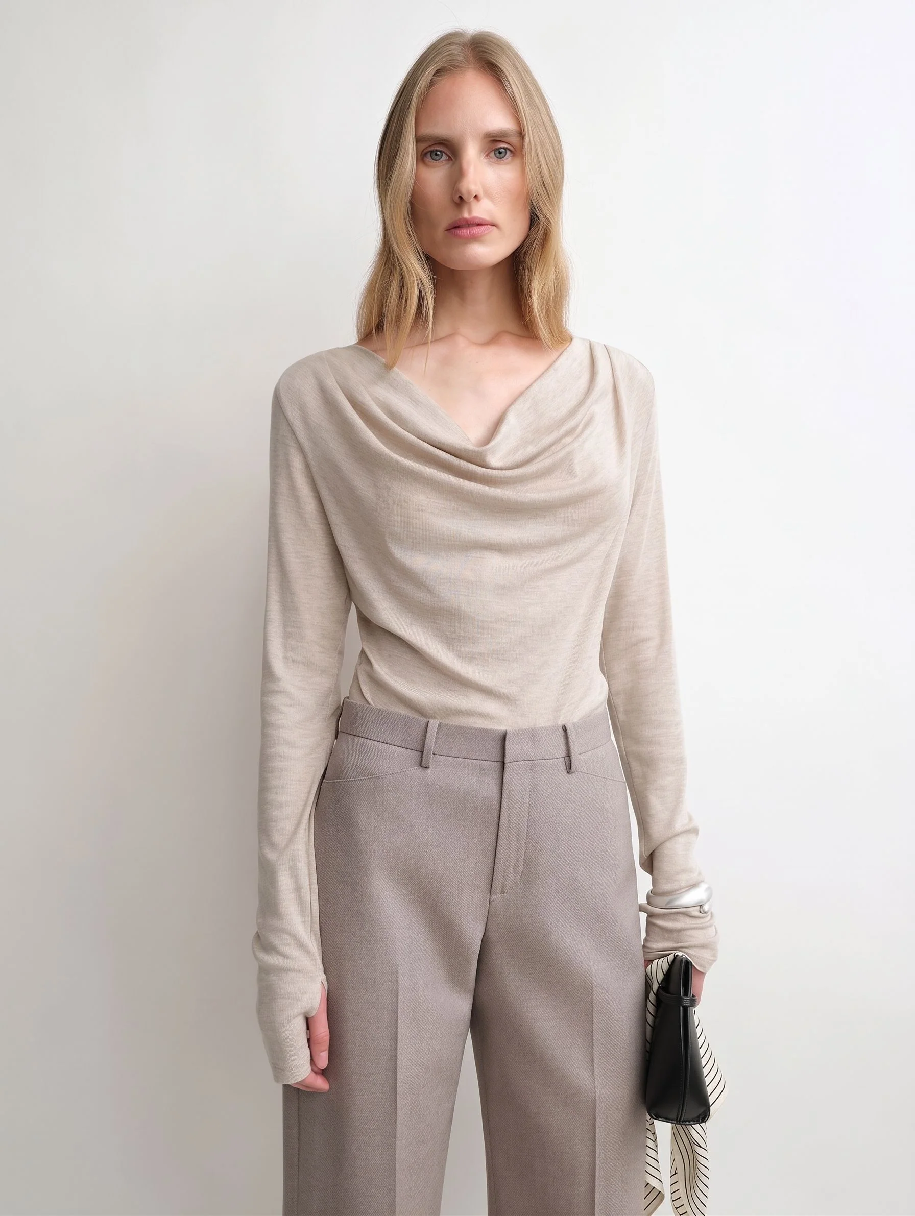 Cashmere Cowl Top - Image 8