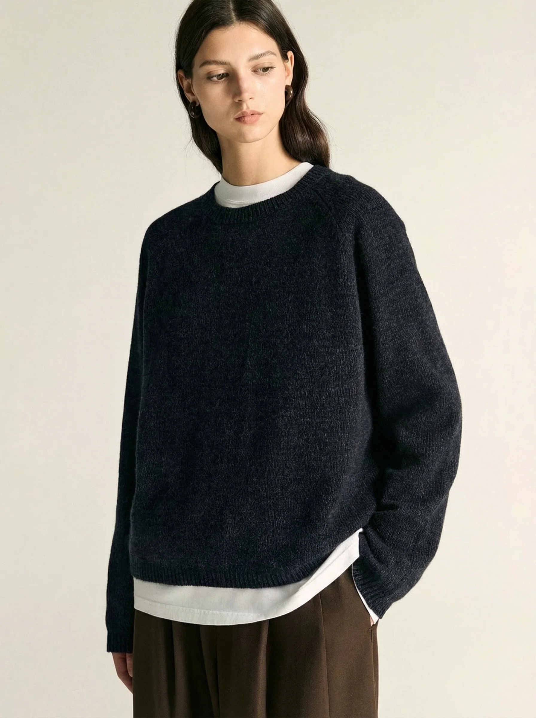 Cashmere Knit Sweater & Crochet Shawl - Image 6