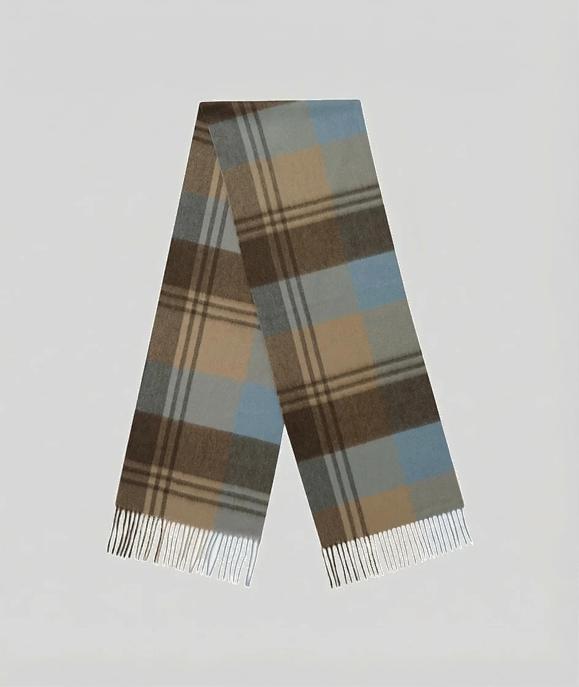 Cashmere Plaid Scarf - Image 6