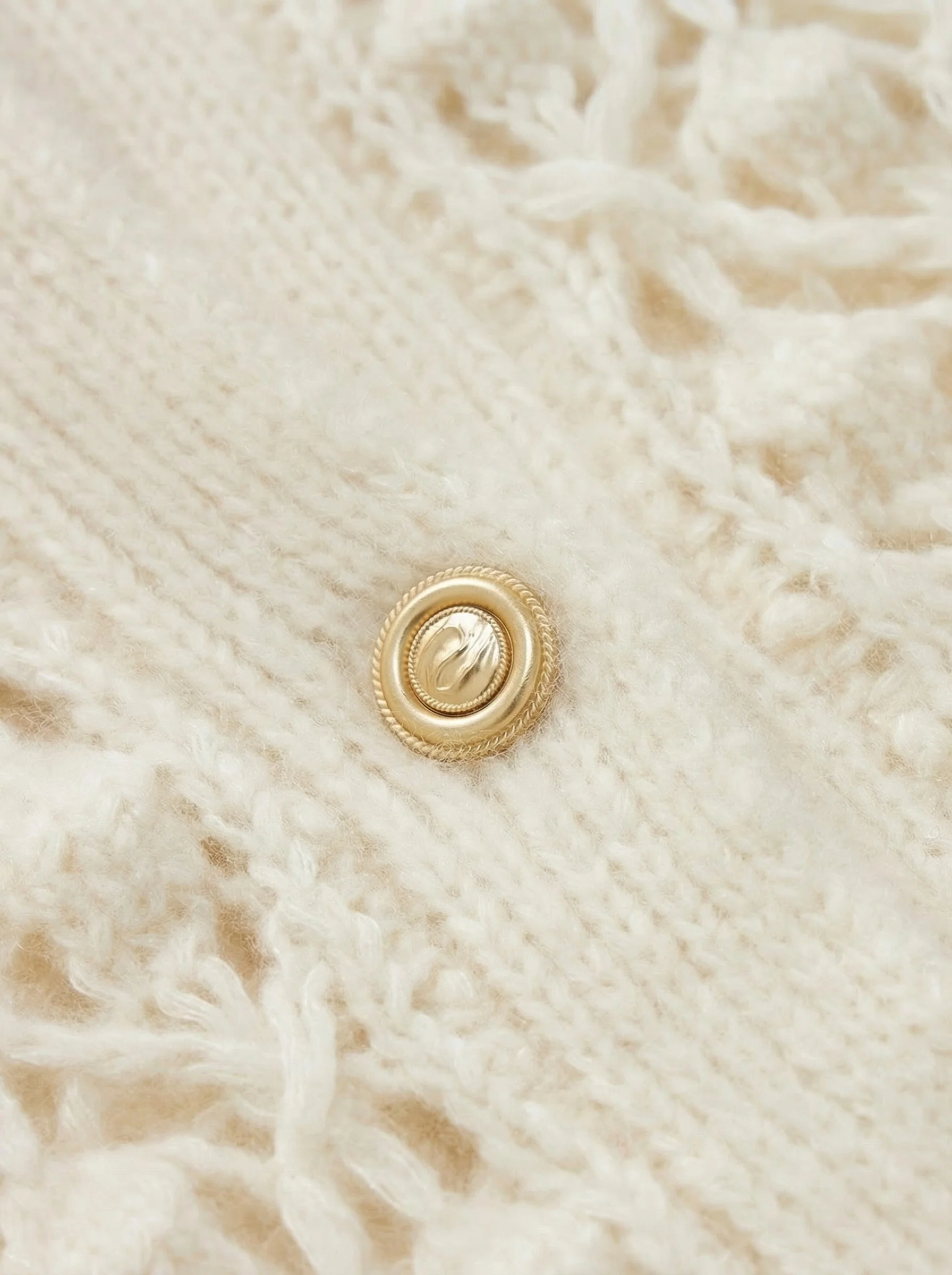 Cashmere Silk Lattice Cardigan - Image 6