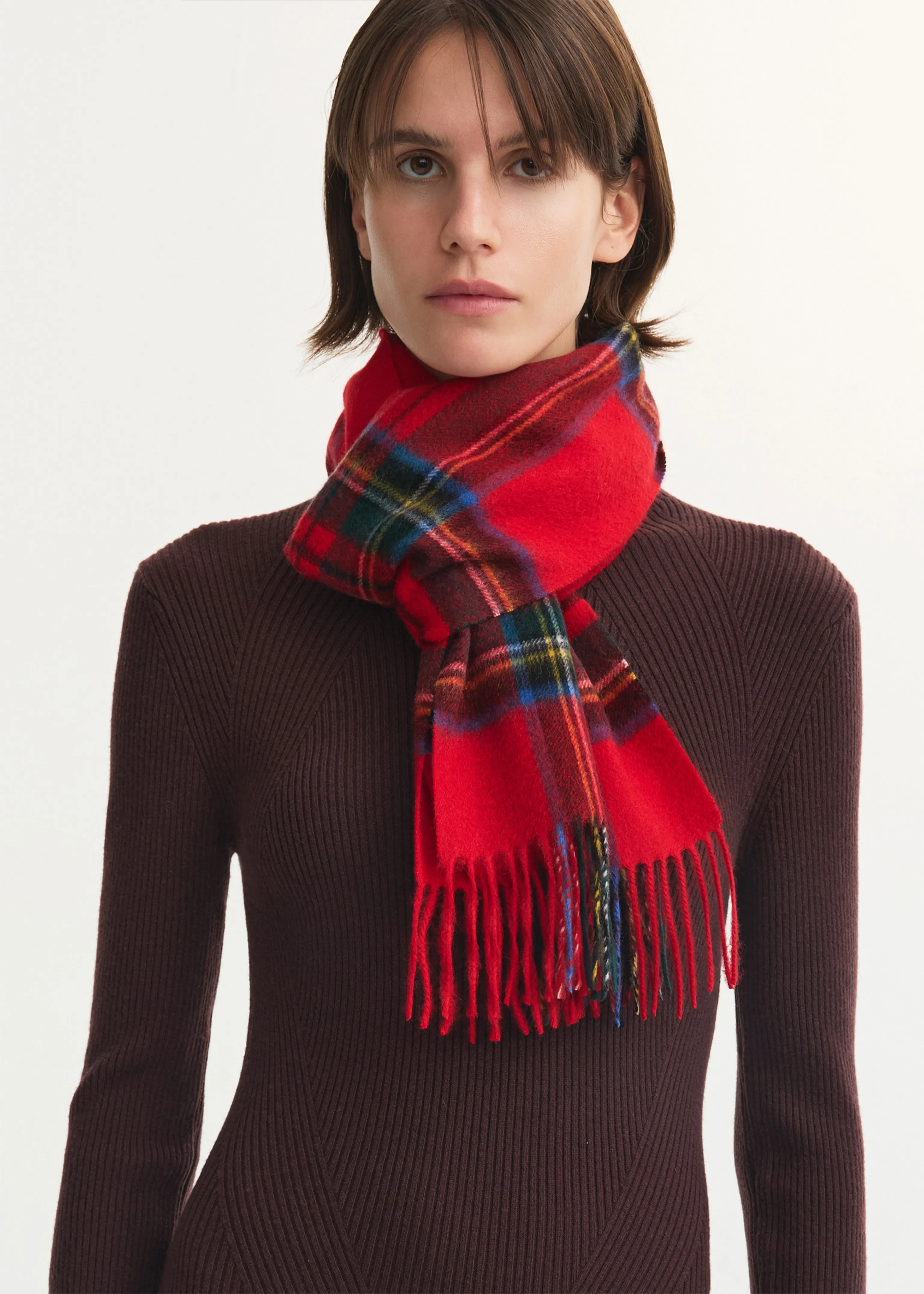 Cashmere Tartan Scarf - Image 3