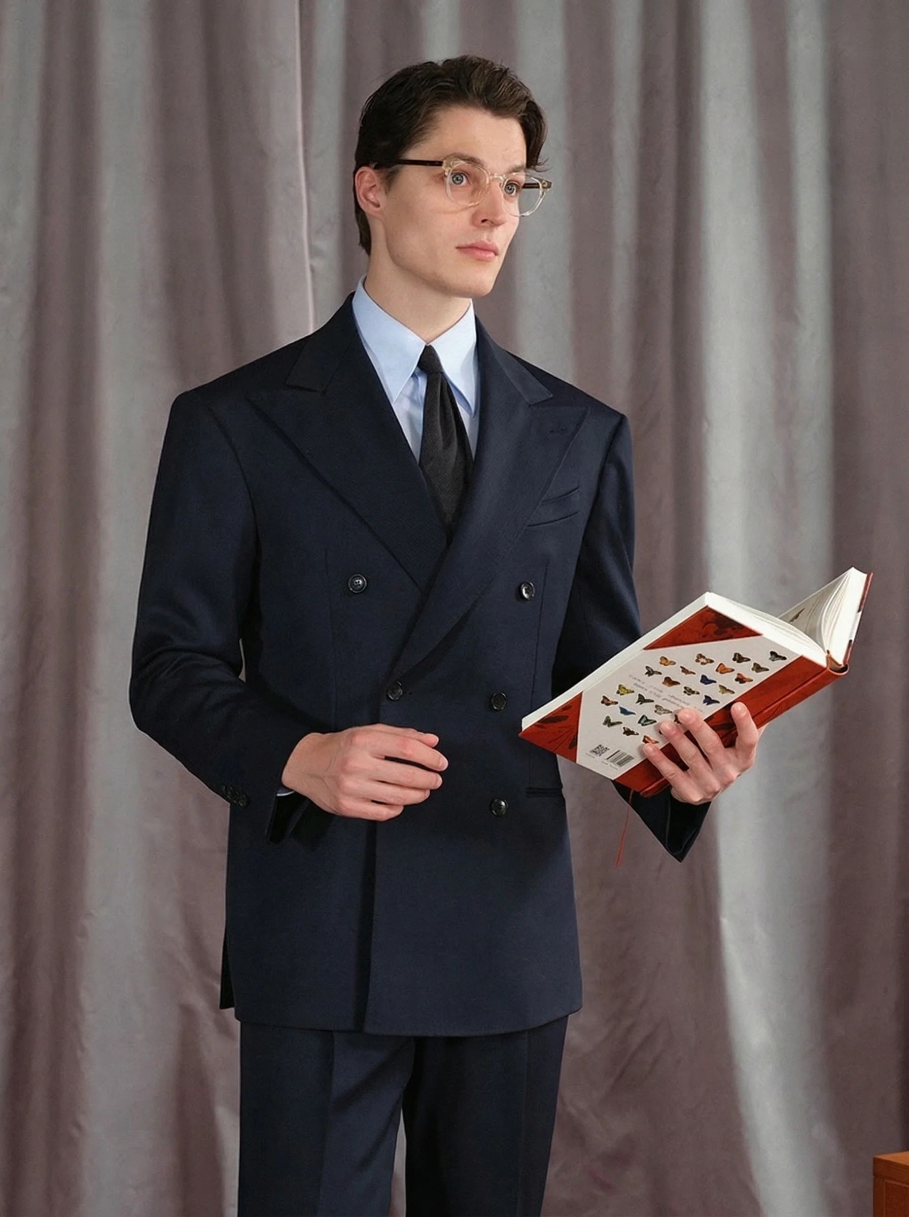 Cavalry Twill Double-Breasted Suit - Image 10